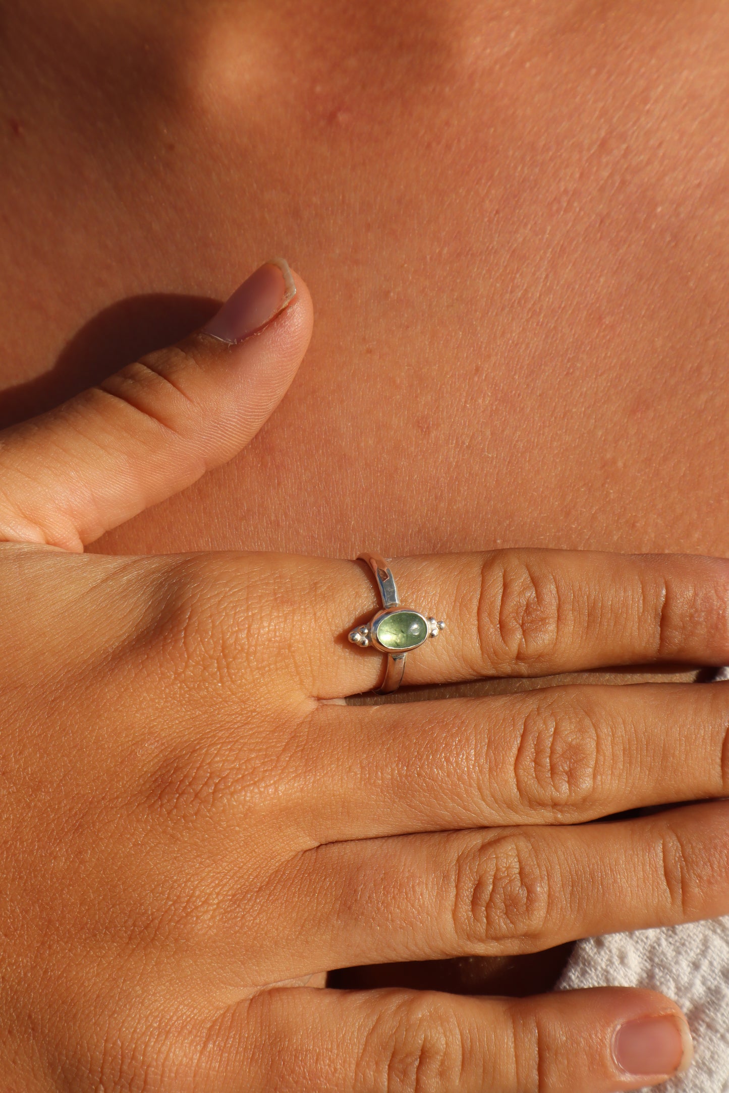 Dainty Kyanite Ring SIZE S - 9 1/4