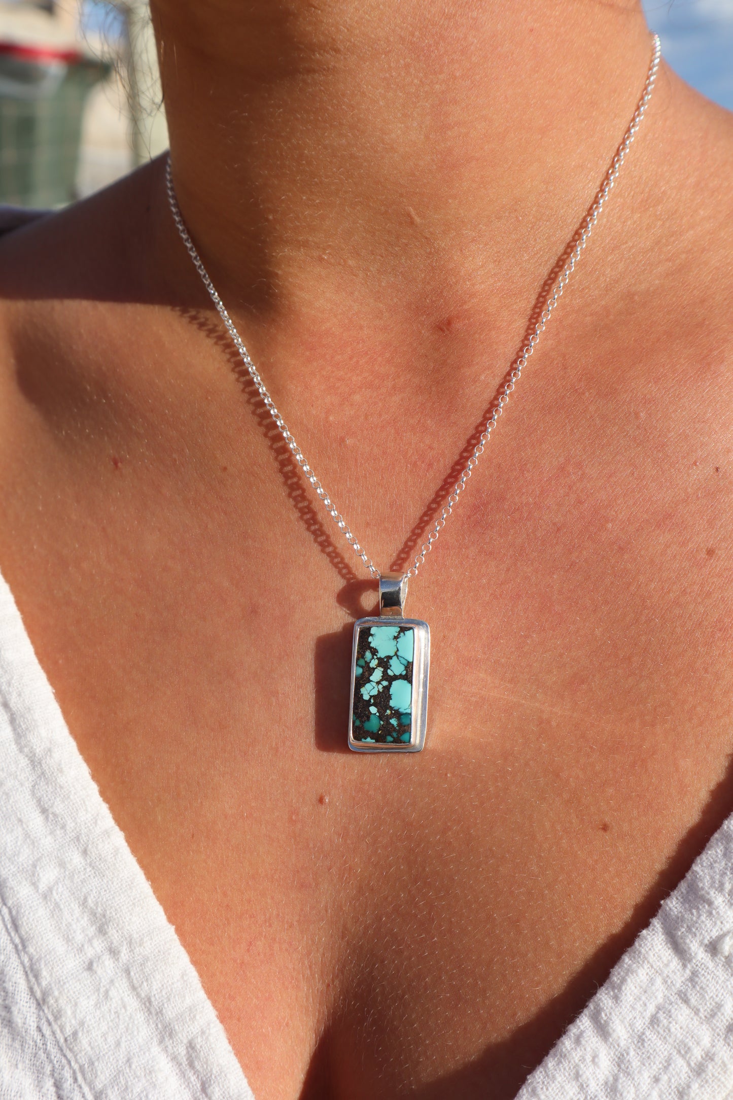Turquoise Frame Pendant