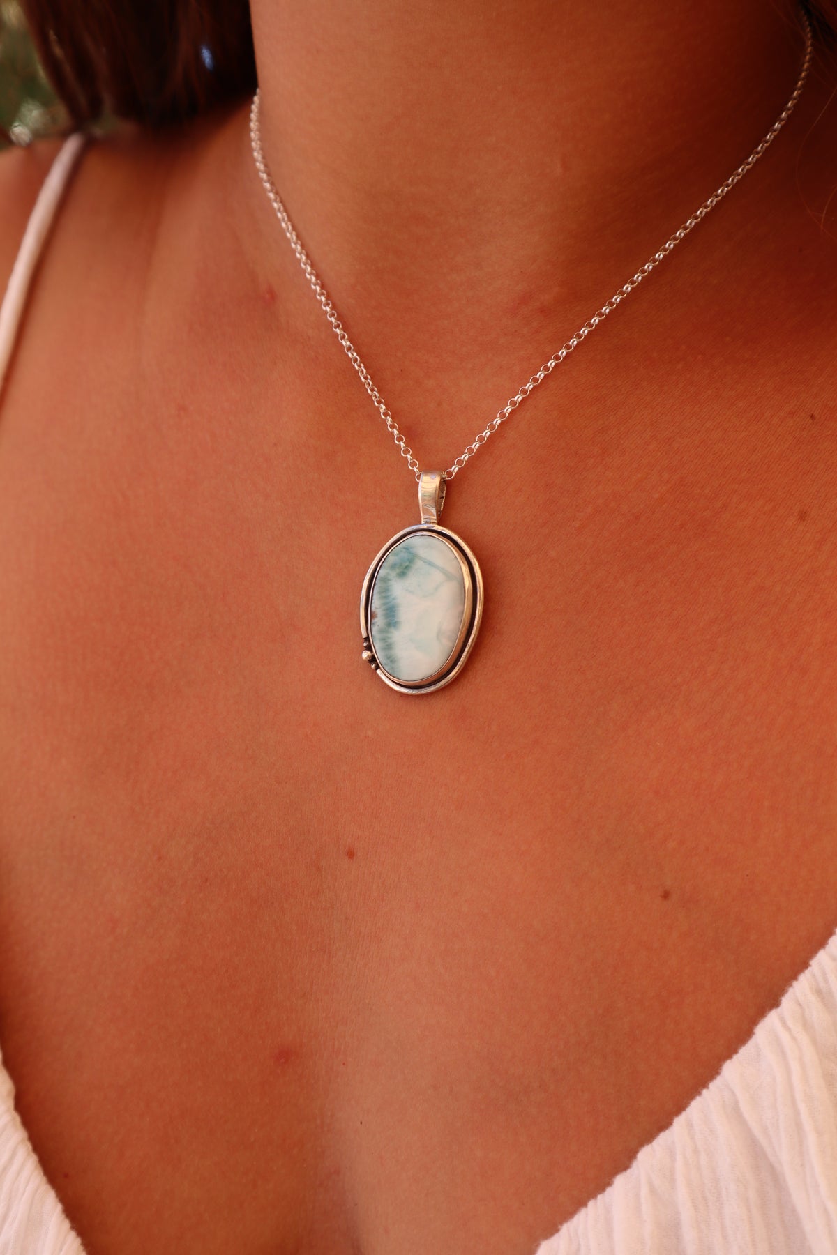 Larimar Dolphin Pendant