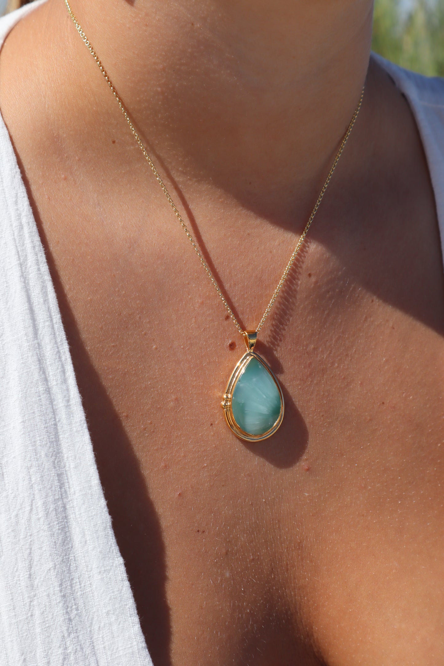 Blue Hemimorphite Pendant