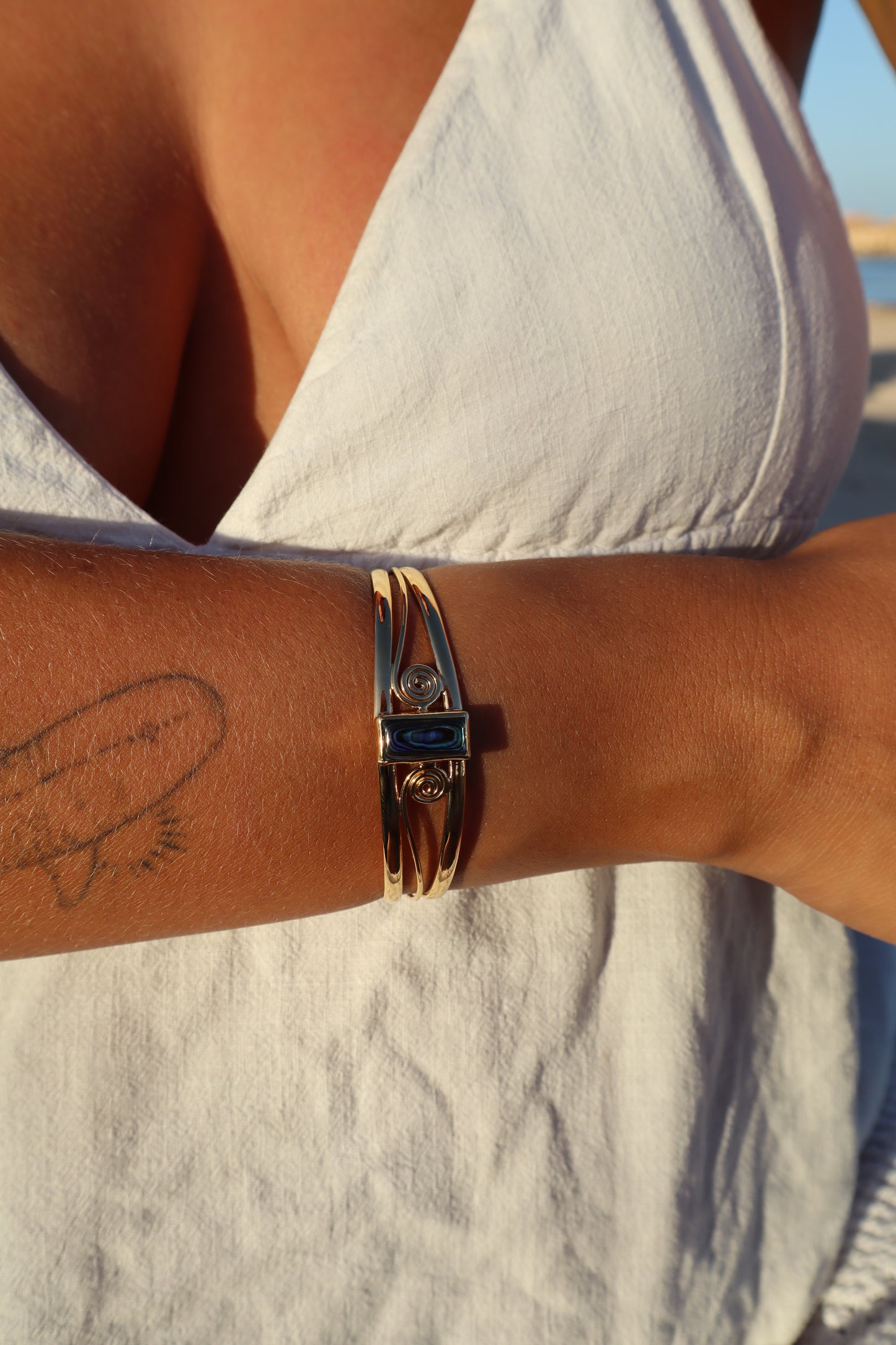 Spiral Abalone Tidal Cuff