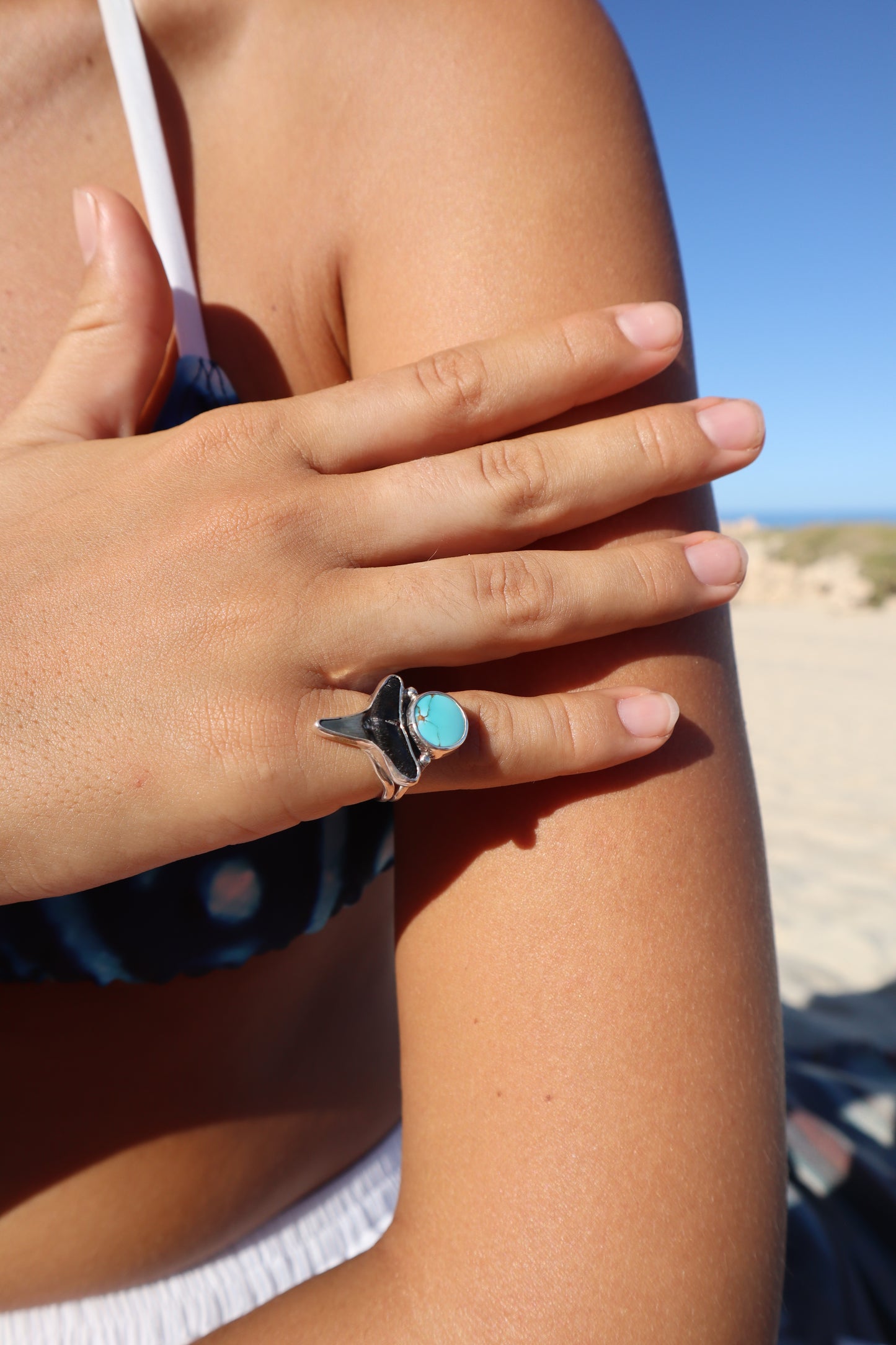 Shark Tooth x Turqouise SIZE K - 5 1/4