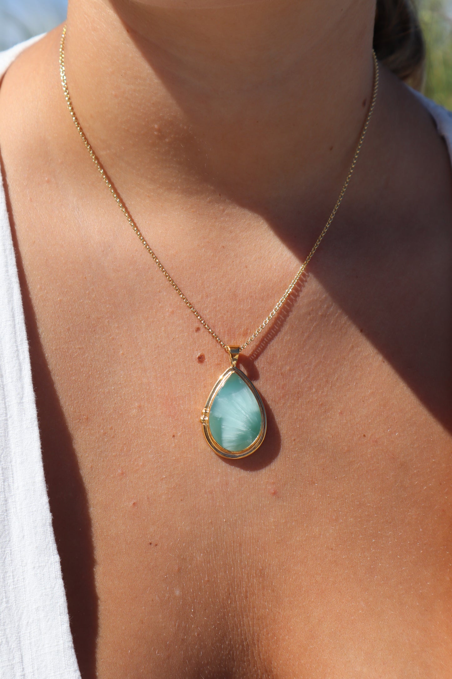 Blue Hemimorphite Pendant