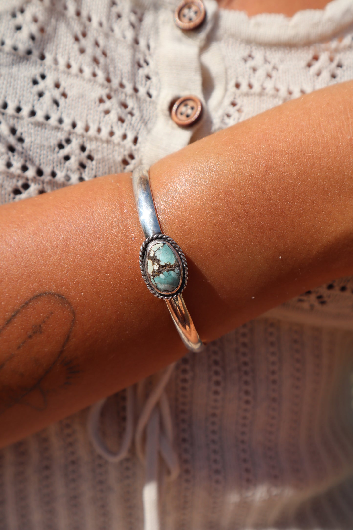 Twisted Turquoise Cuff