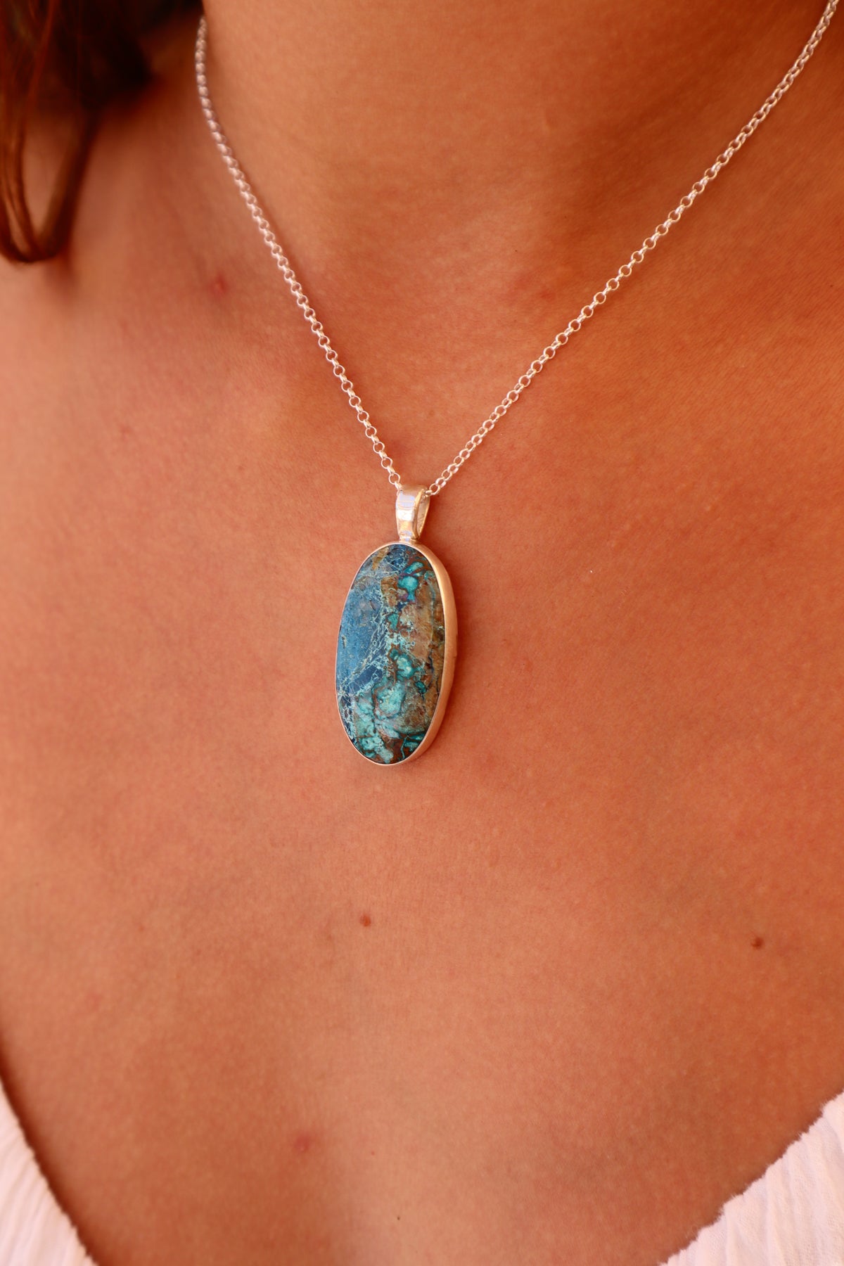 Shattuckite Whaleshark Pendant