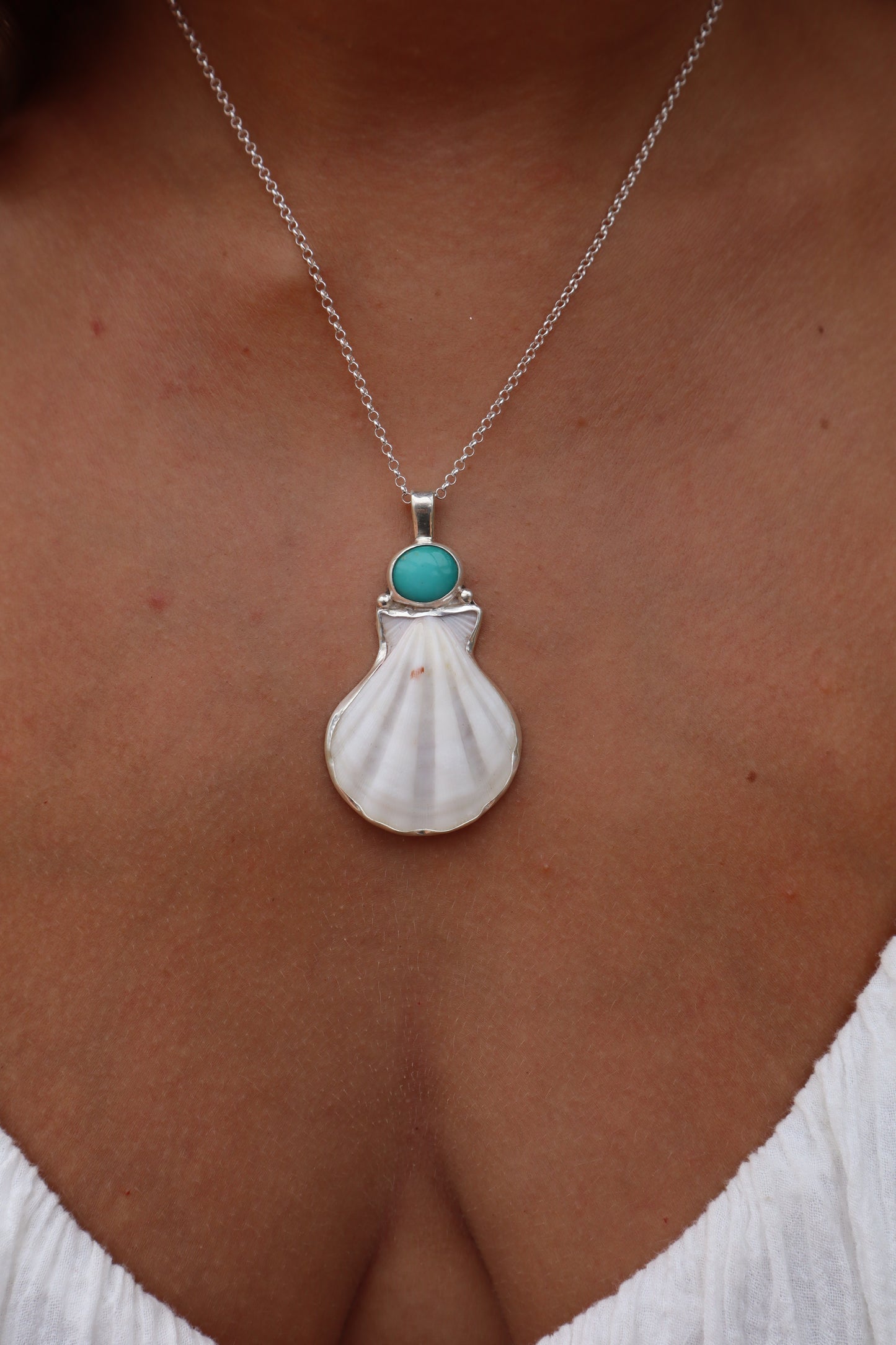 Turquoise Sea Fan Pendant