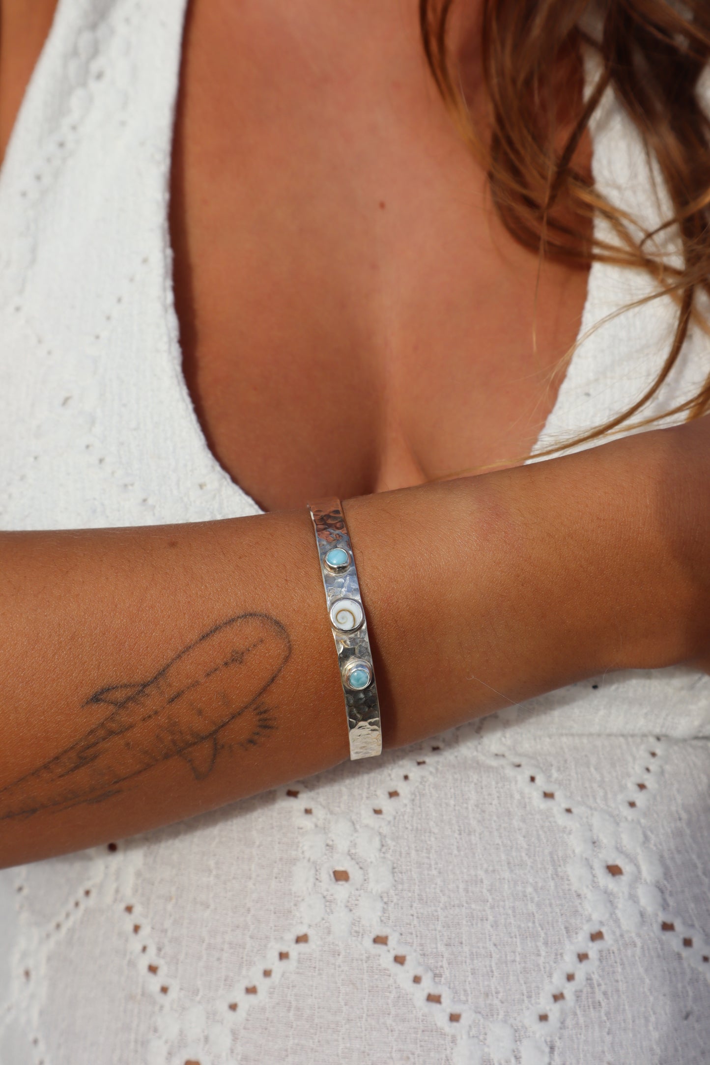 Textured Ocean Marella Cuff