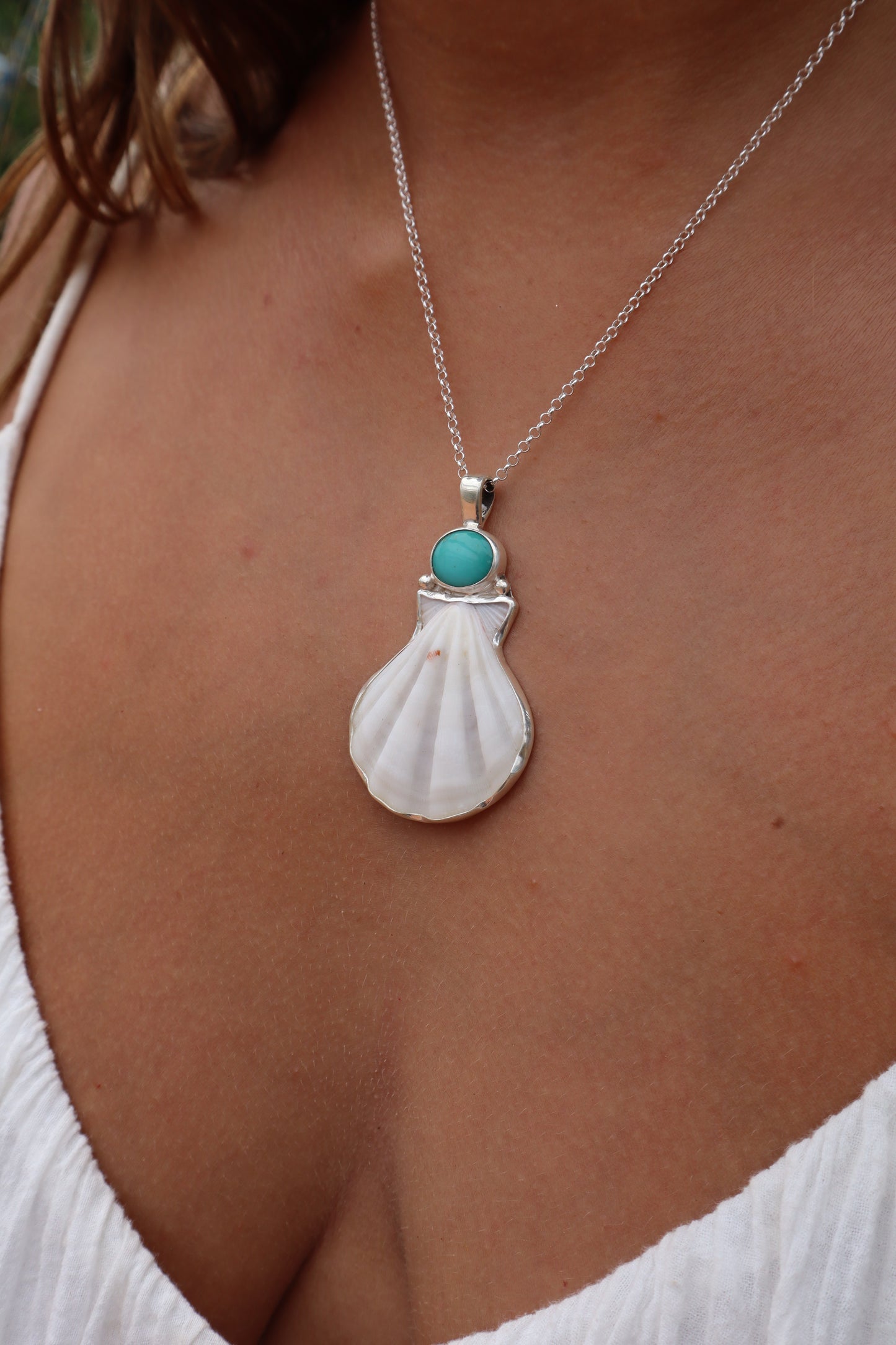 Turquoise Sea Fan Pendant