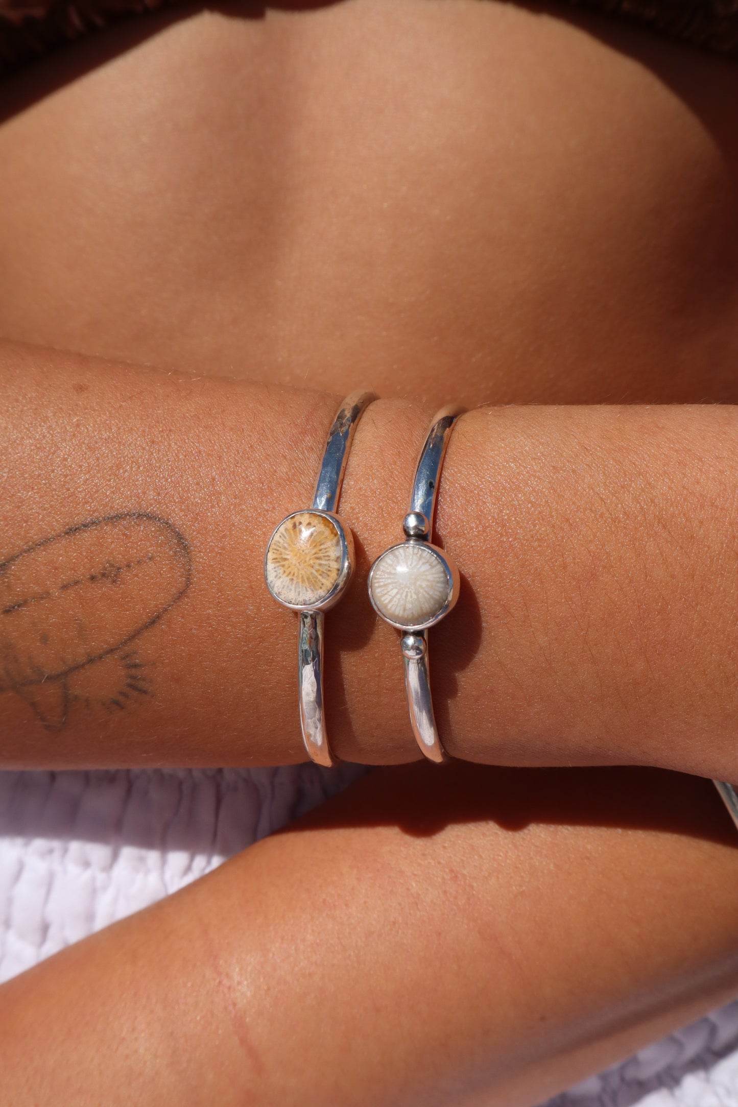 Fossilised Coral Wanderer Cuff