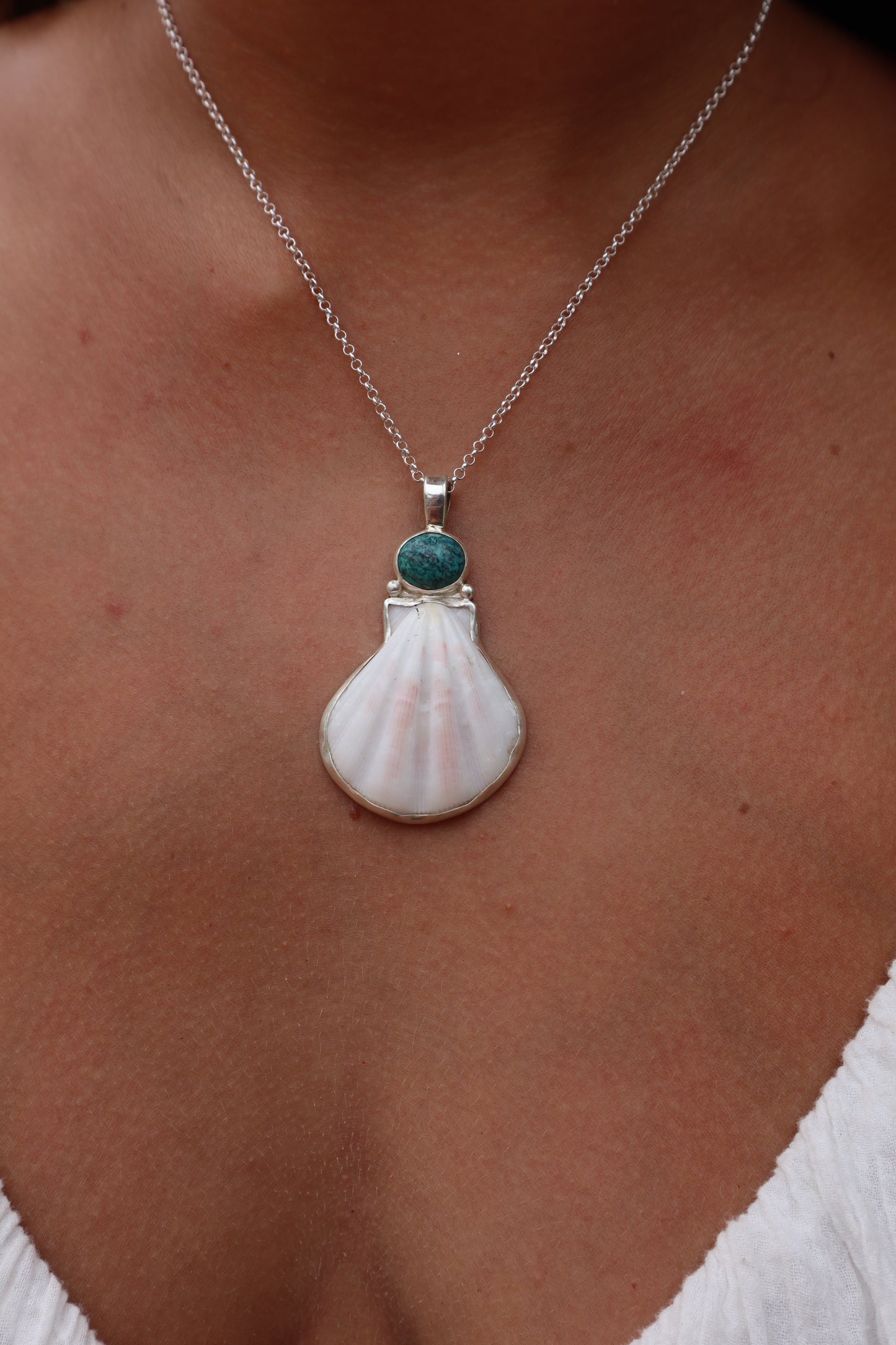 Turquoise Sea Fan Pendant