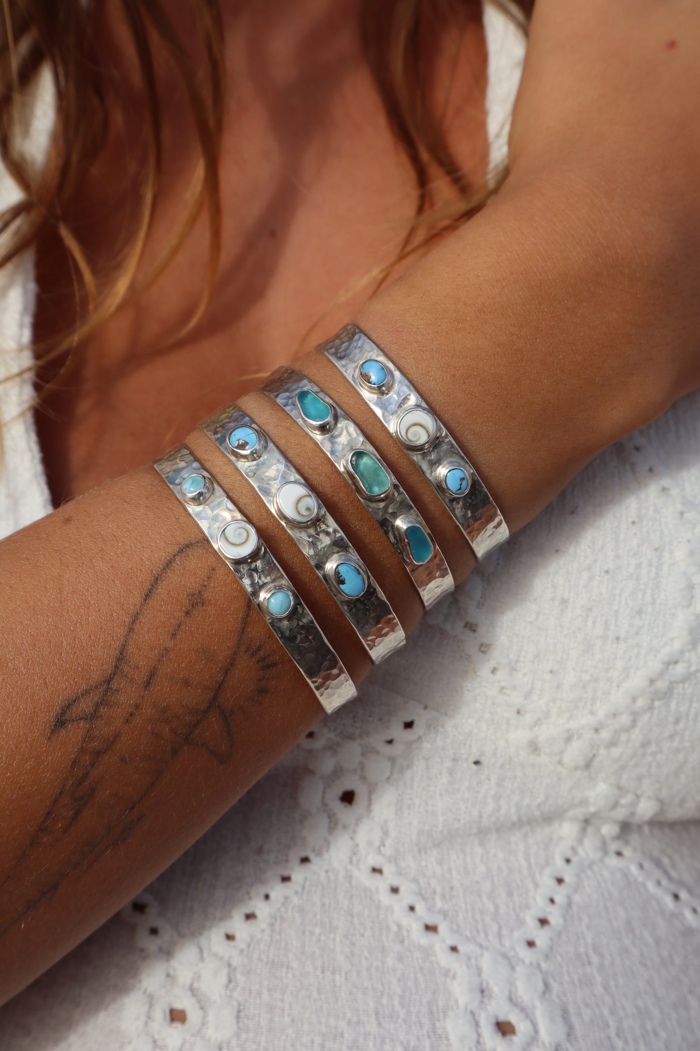 Textured Ocean Marella Cuff