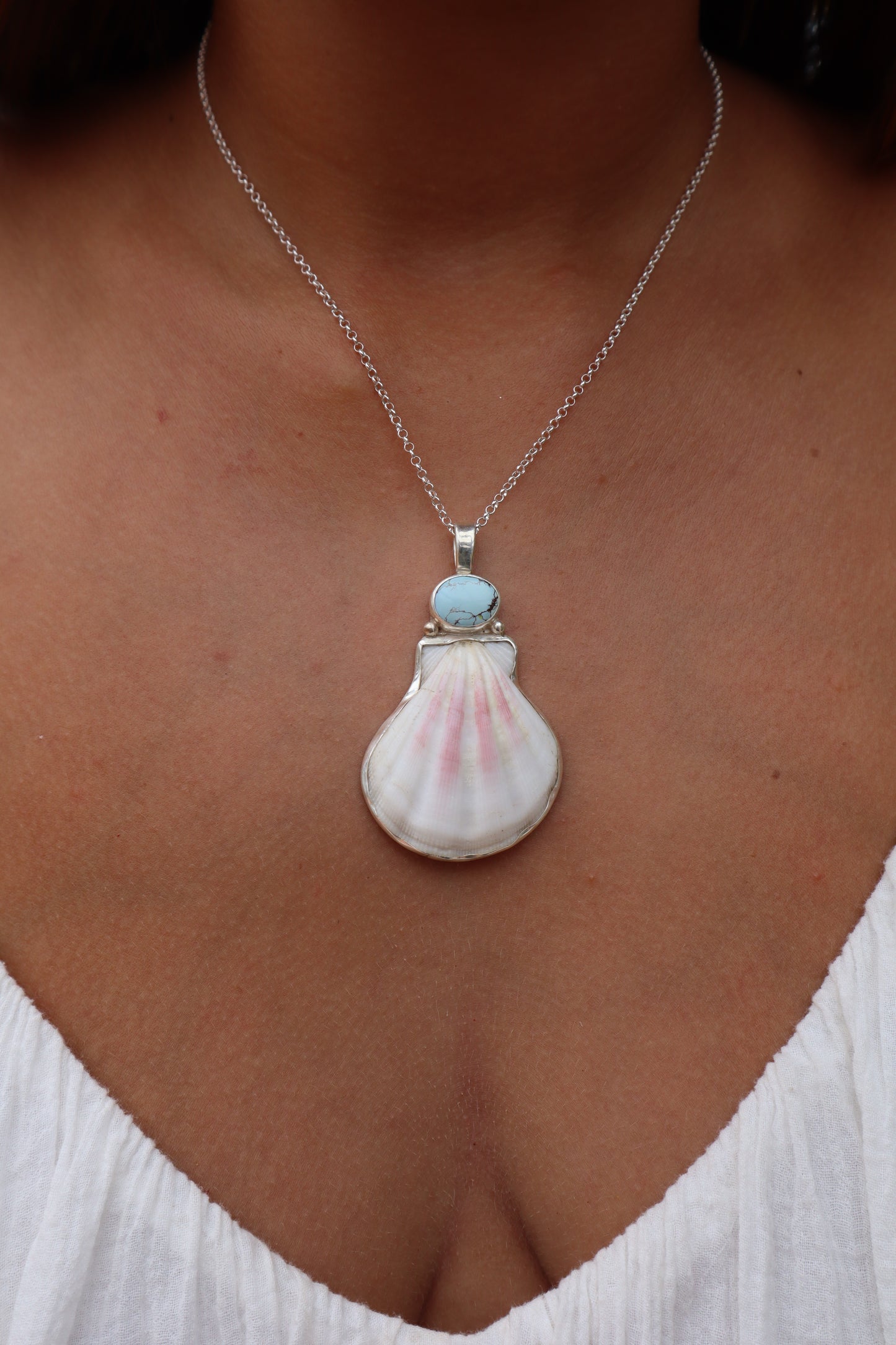 Turquoise Sea Fan Pendant