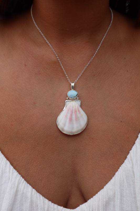 Turquoise Sea Fan Pendant