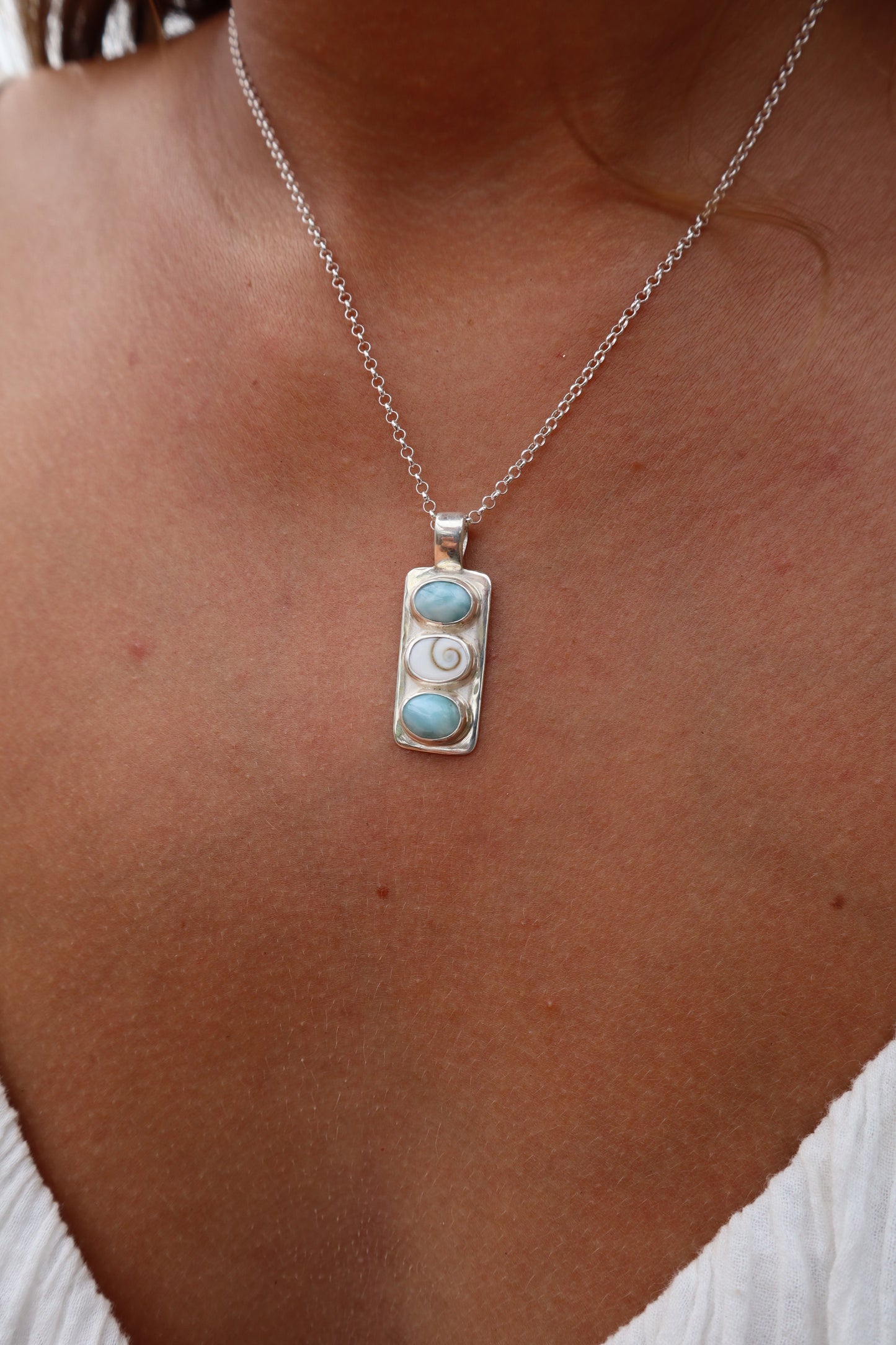 Larimar Sea Stack Pendant