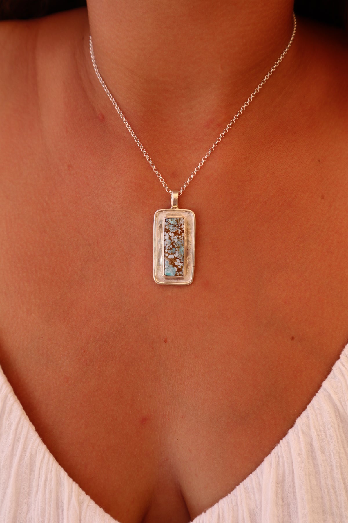 Turquoise Mirror Pendant