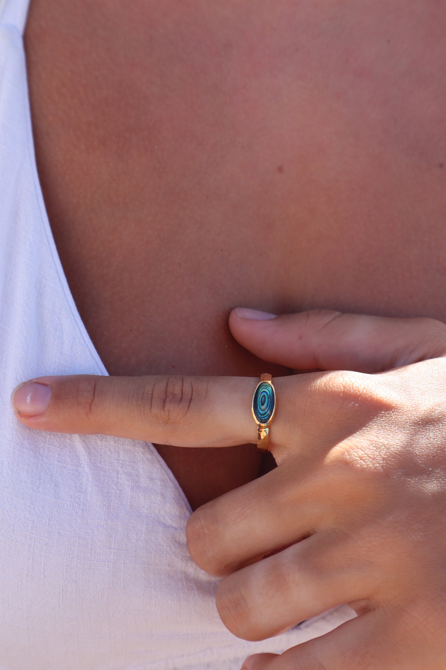 Abalone Ring 10