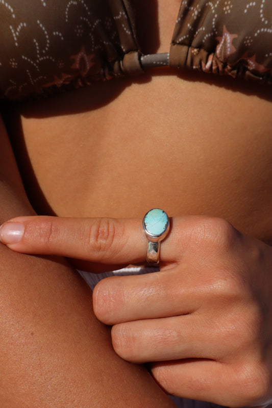 Turquoise Ring SIZE 0 1/2 - 7 1/2