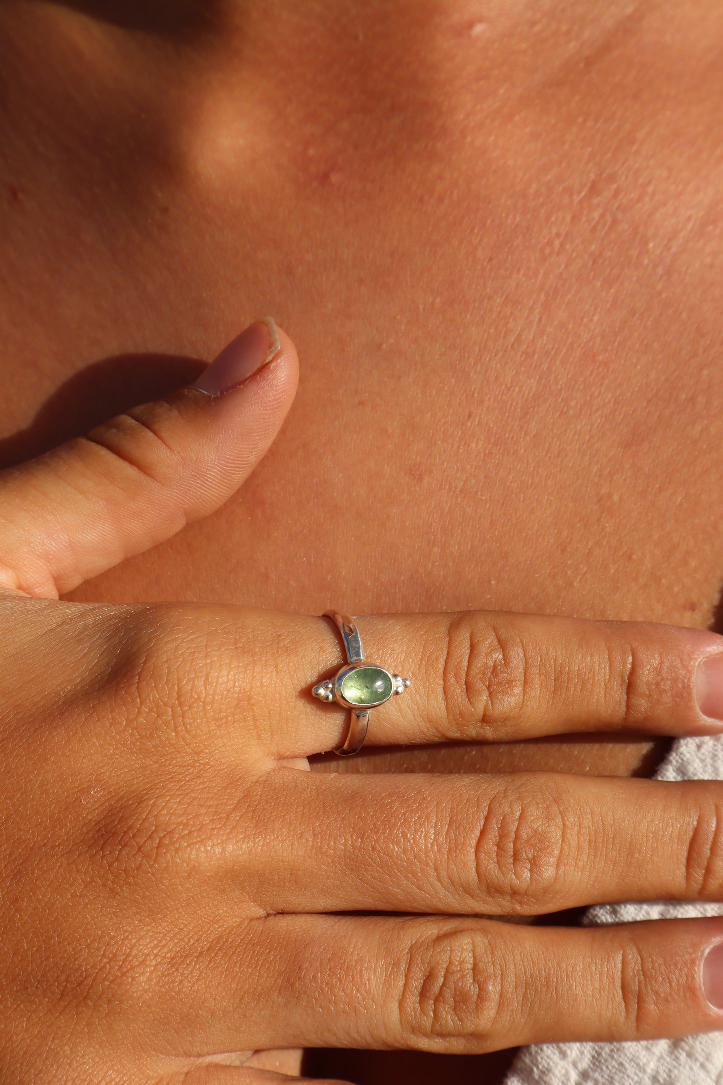 Dainty Kyanite Ring SIZE S - 9 1/4