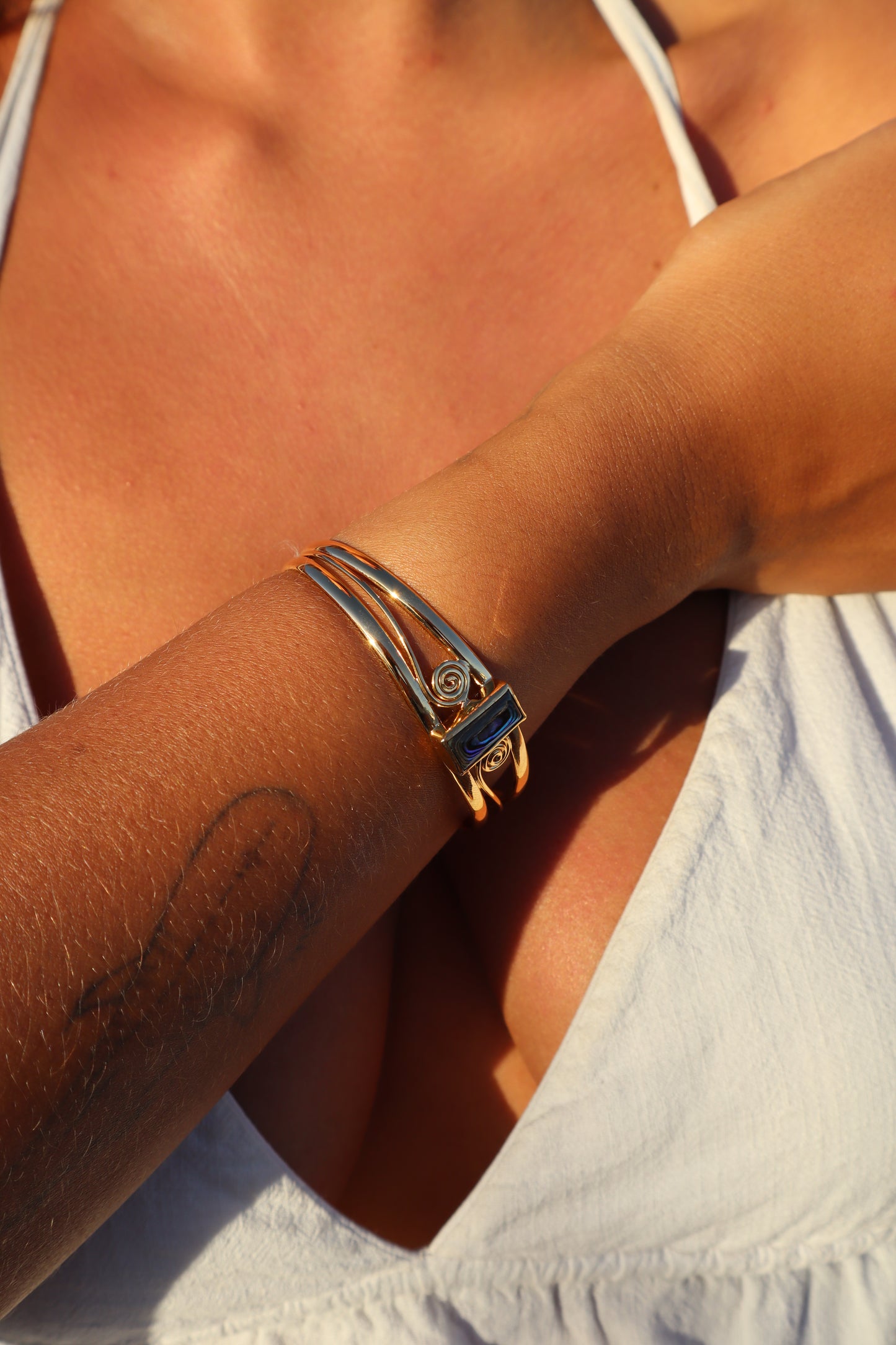 Spiral Abalone Tidal Cuff