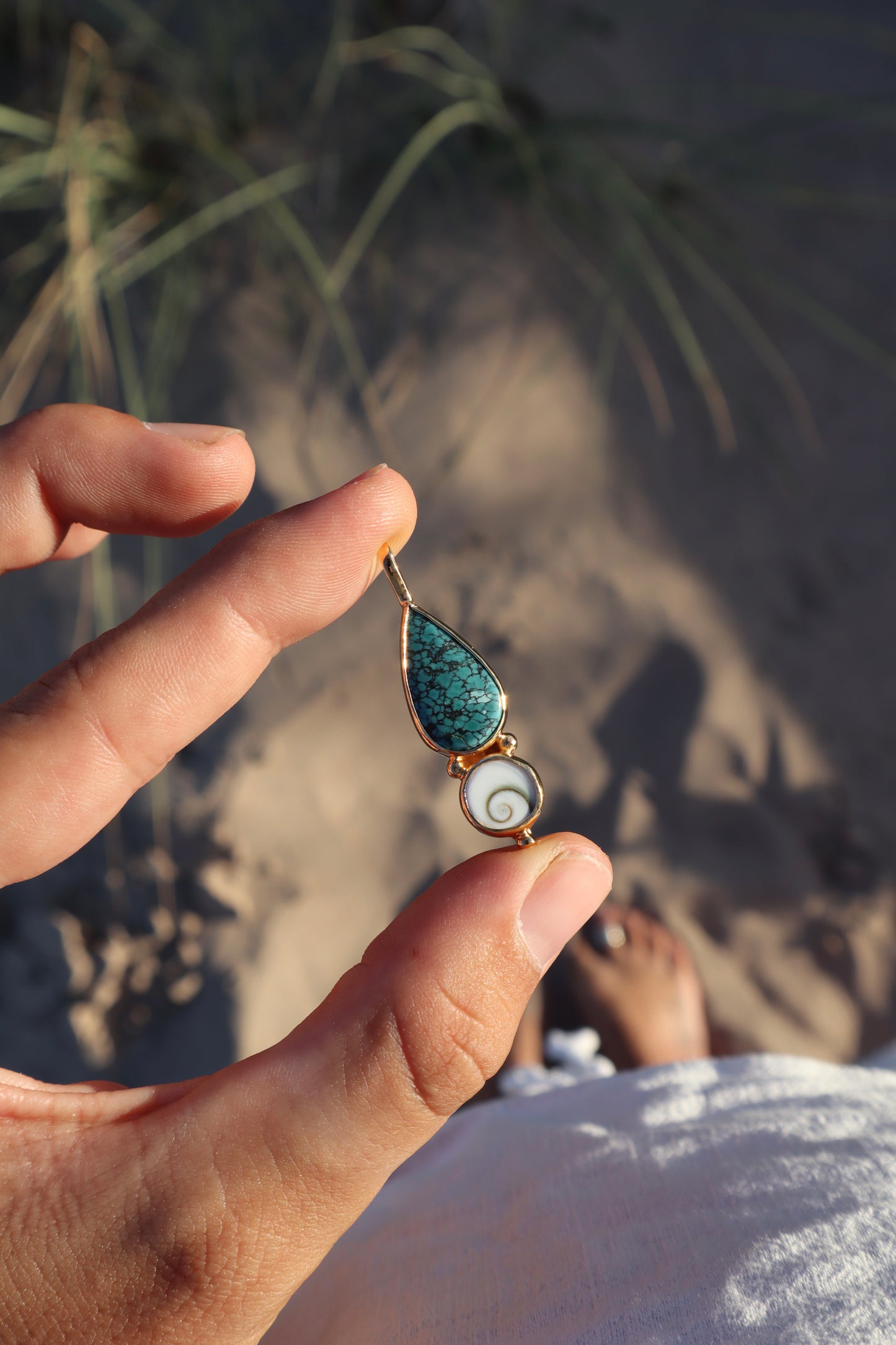 Turquoise x Operculum Pendant