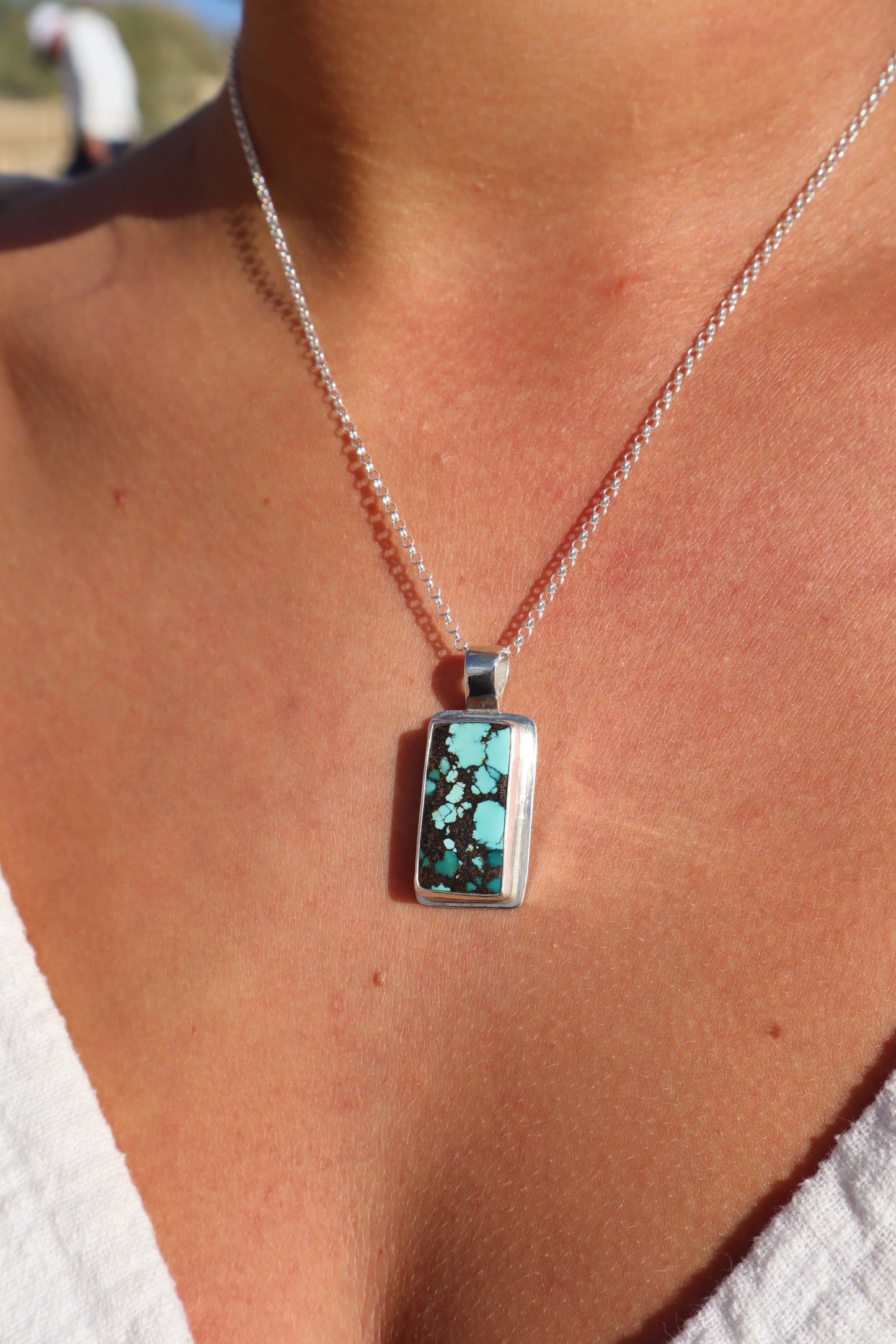 Turquoise Frame Pendant