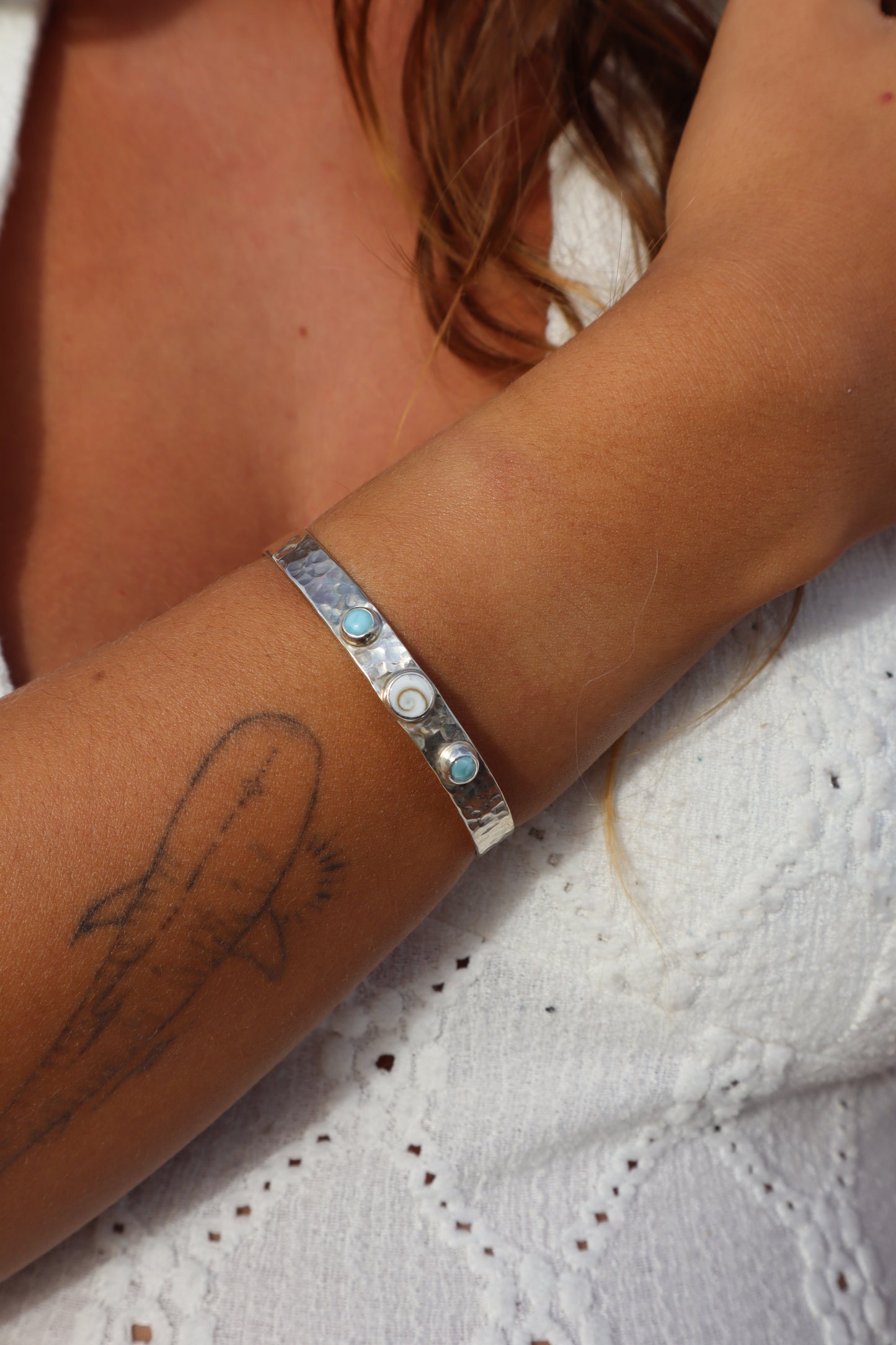 Textured Ocean Marella Cuff
