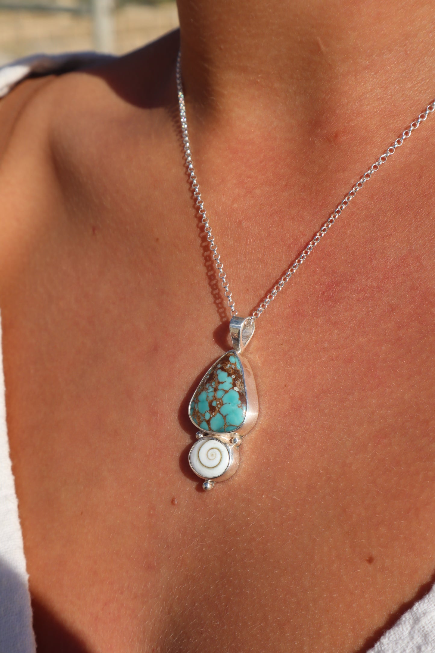 Turquoise x Operculum Pendant