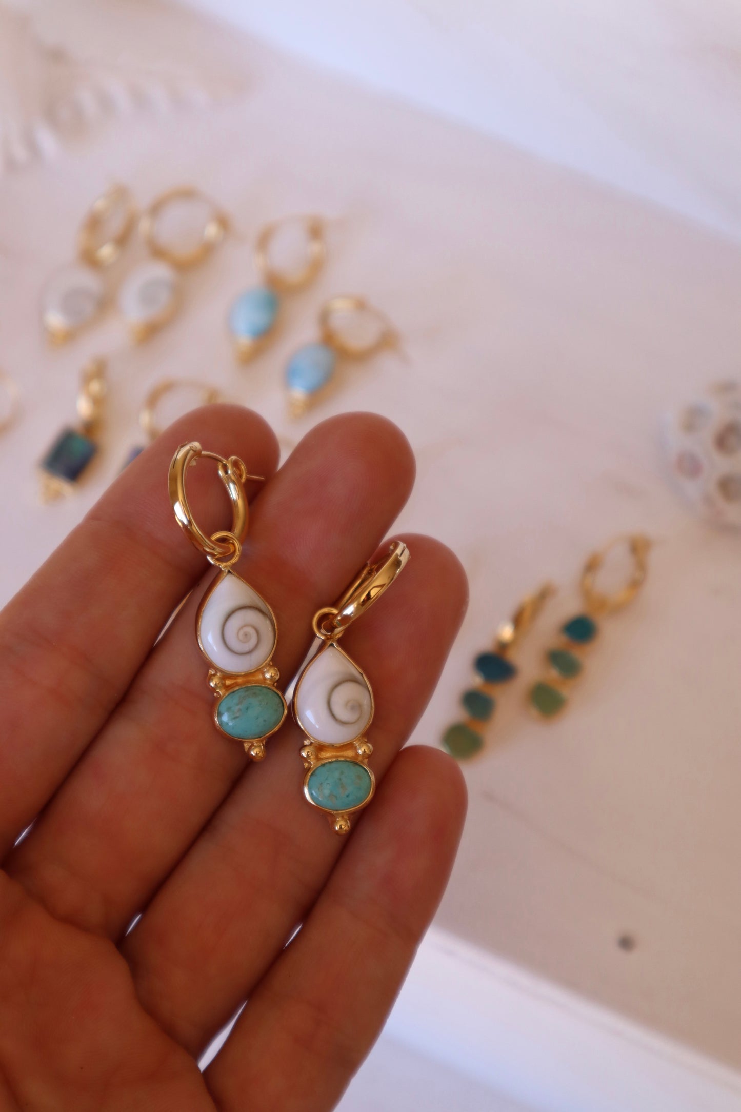 Larimar x Operculum Hoops