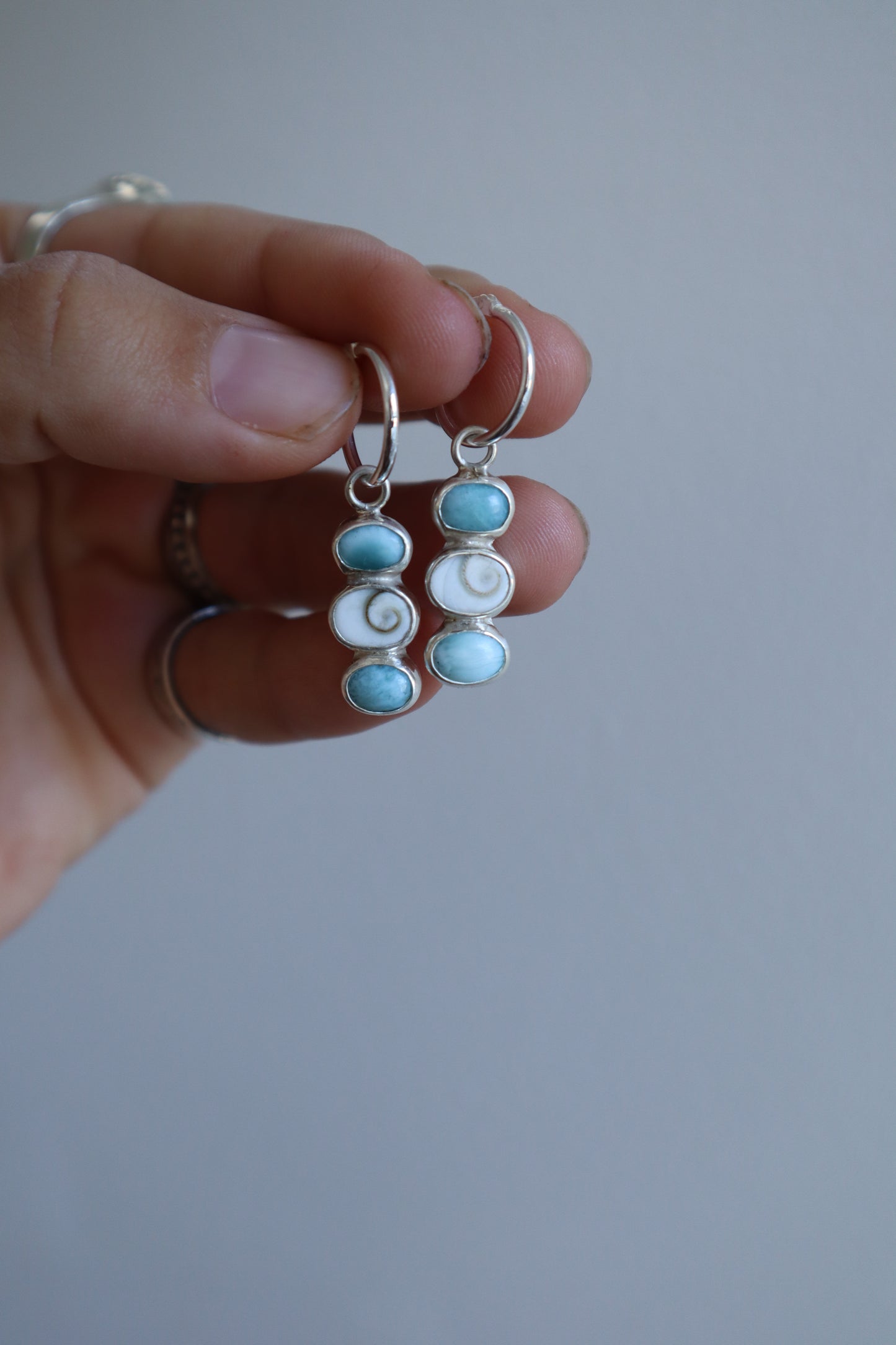 Sea Charm Hoops