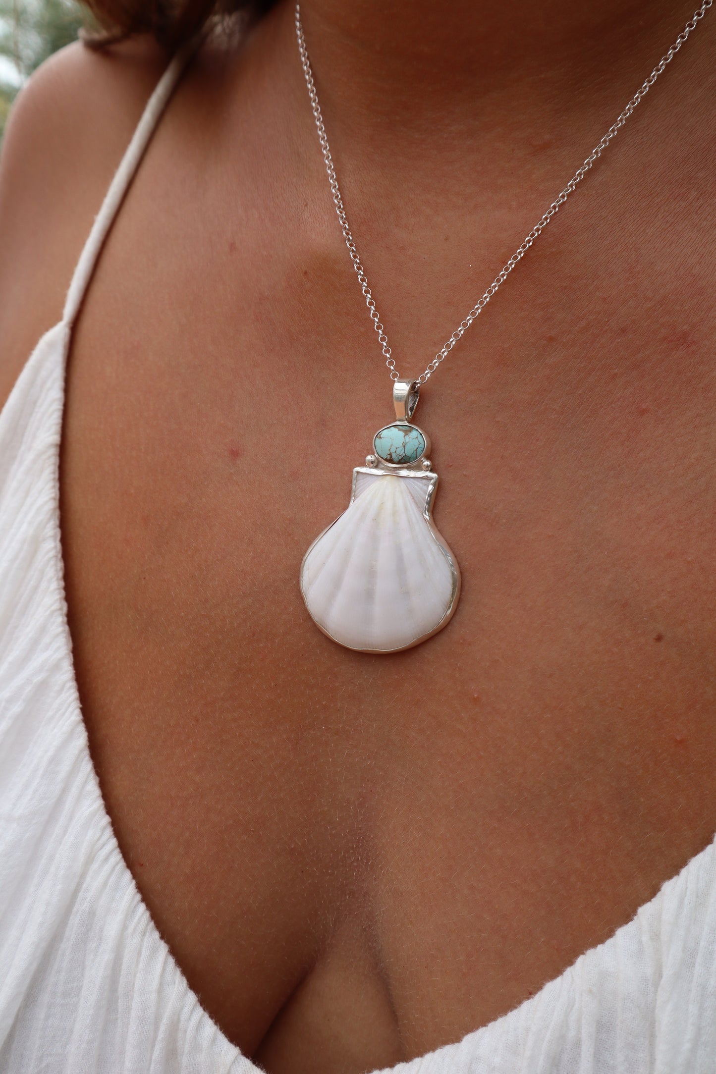 Turquoise Sea Fan Pendant