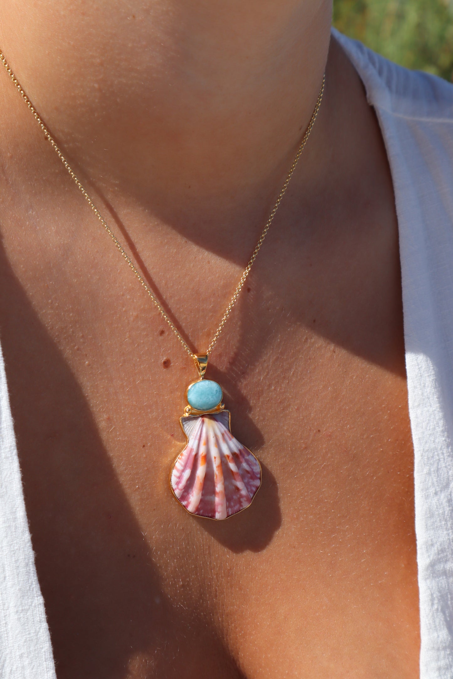 Blush Sea Fan Pendant