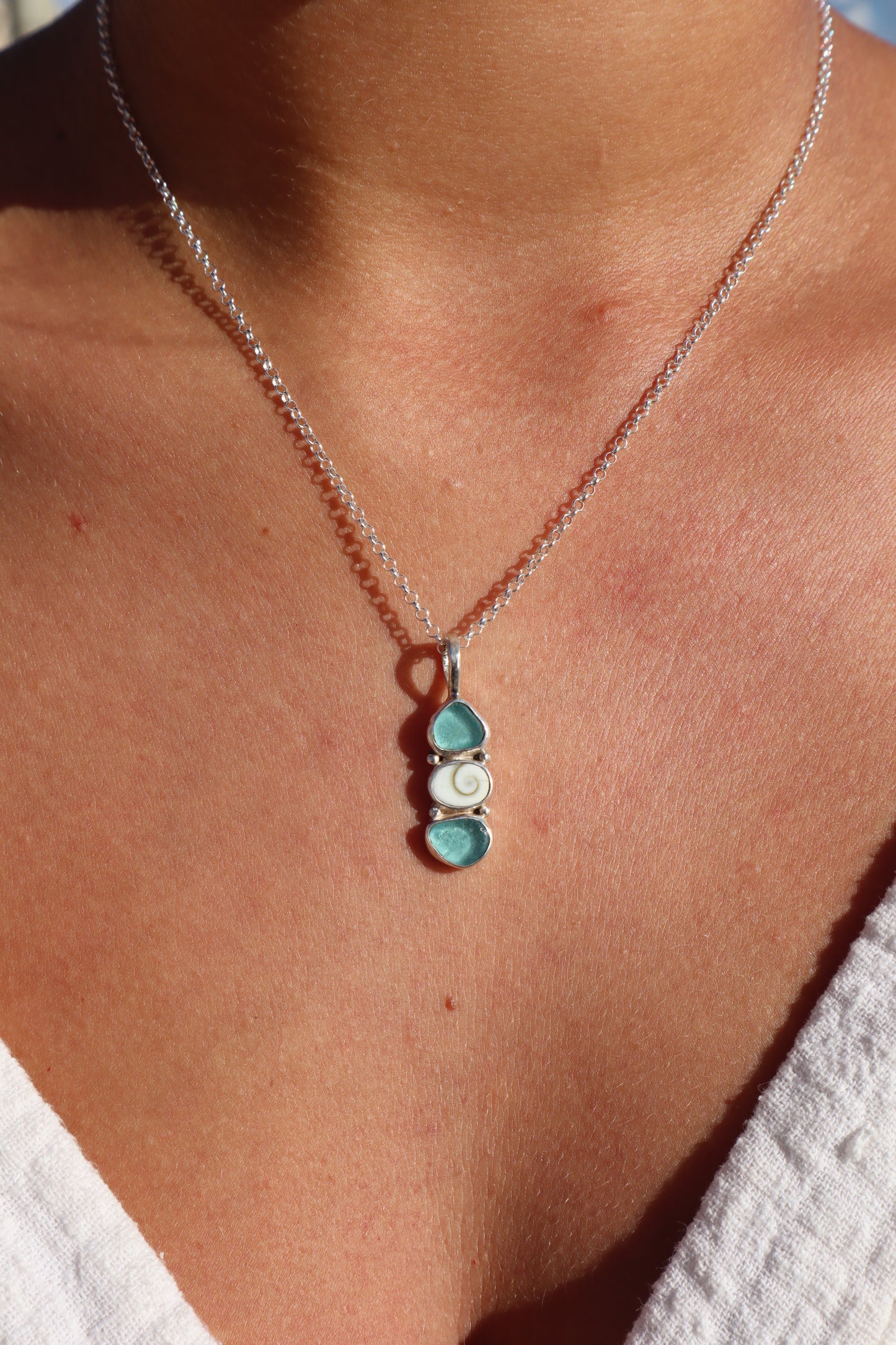 Seaglass Sea Charm Pendant