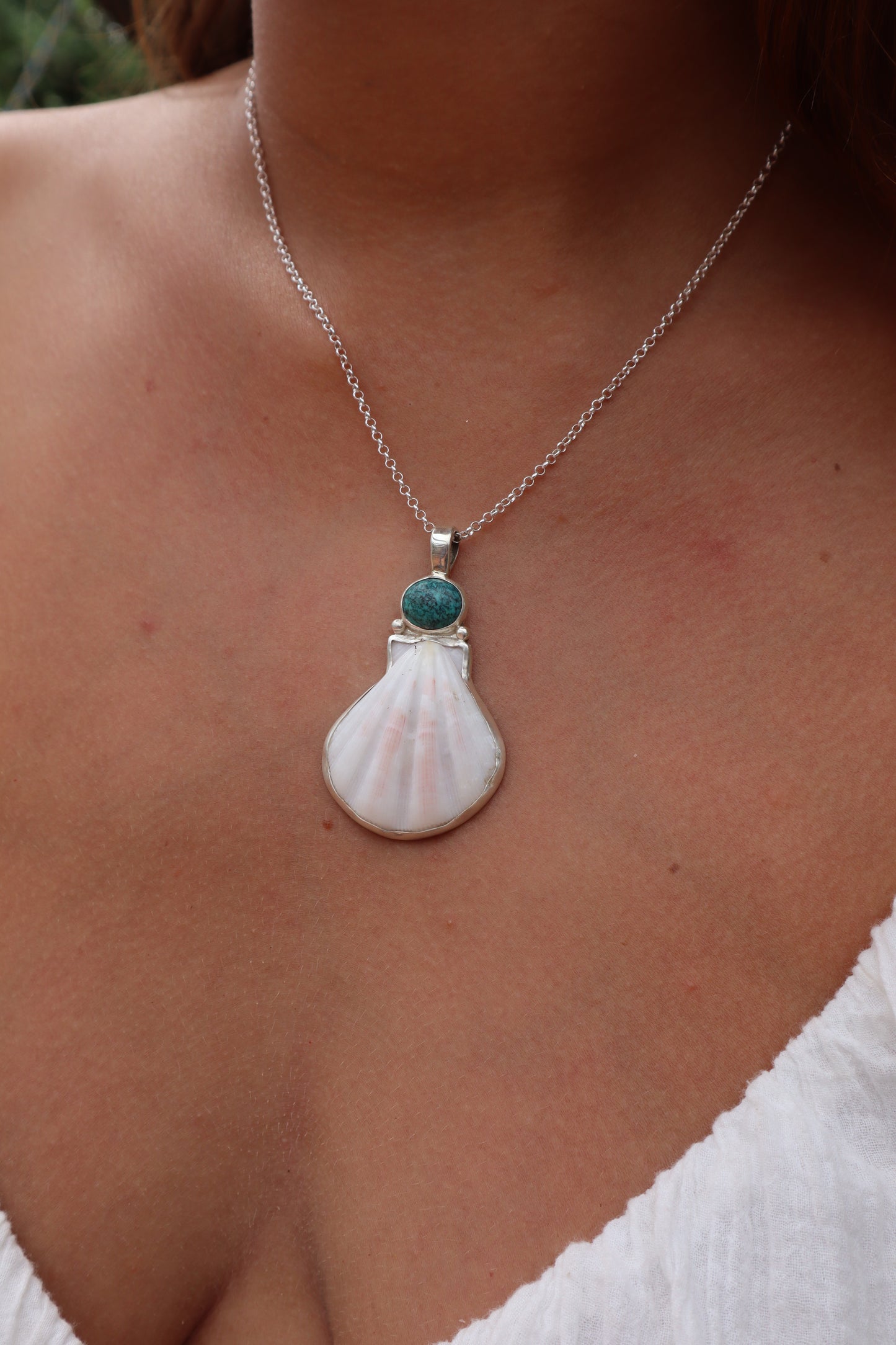 Turquoise Sea Fan Pendant