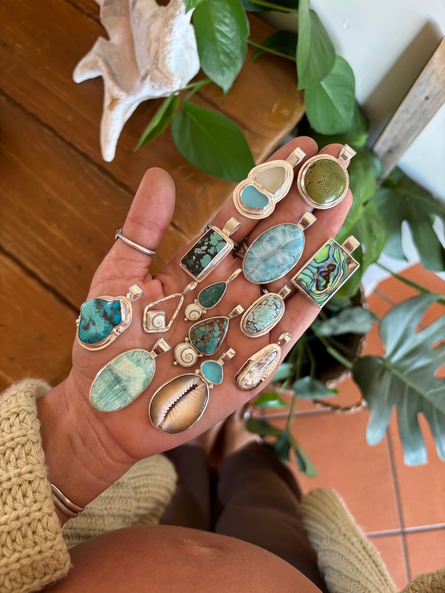 Turquoise Frame Pendant