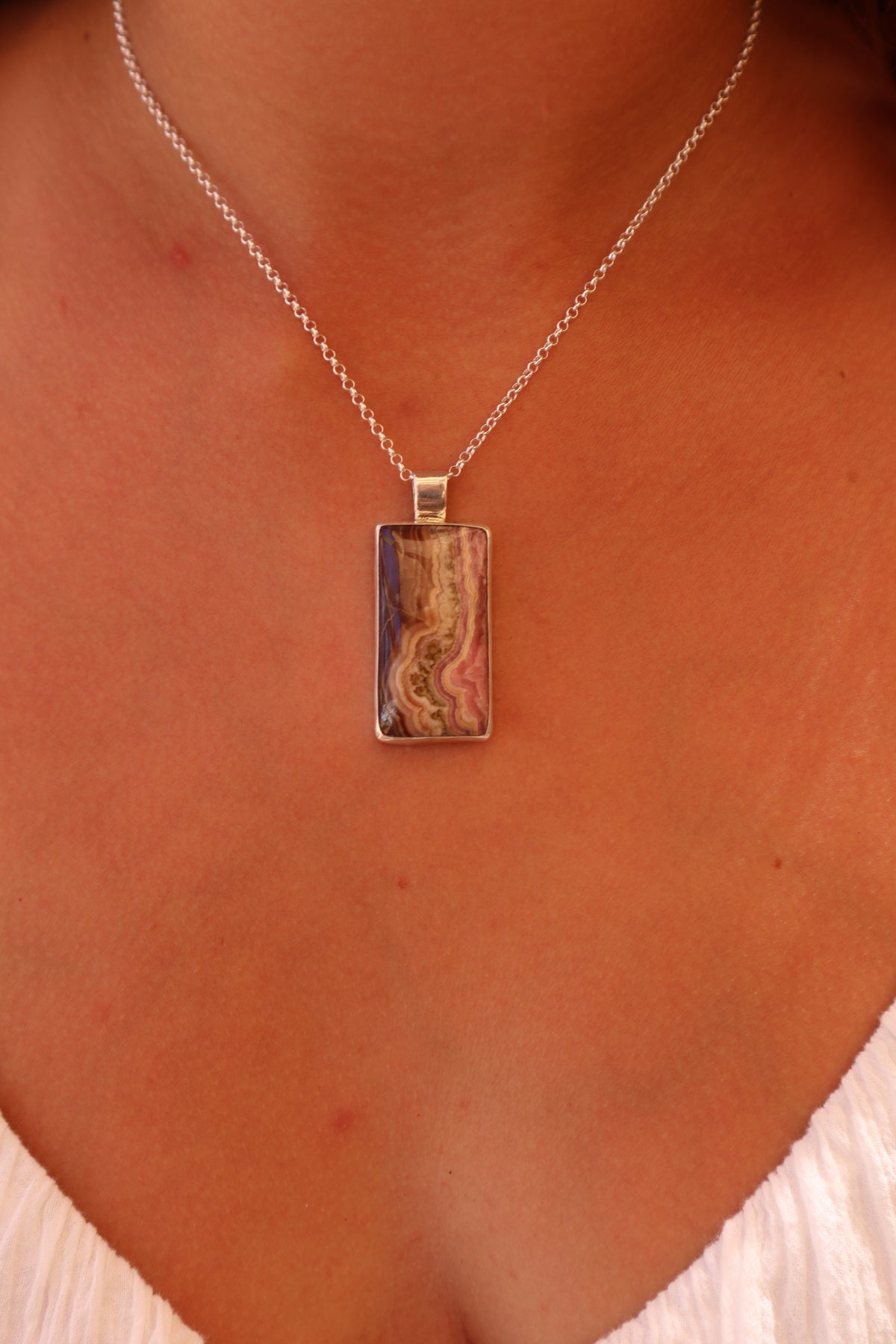 Rhodochrosite Pendant