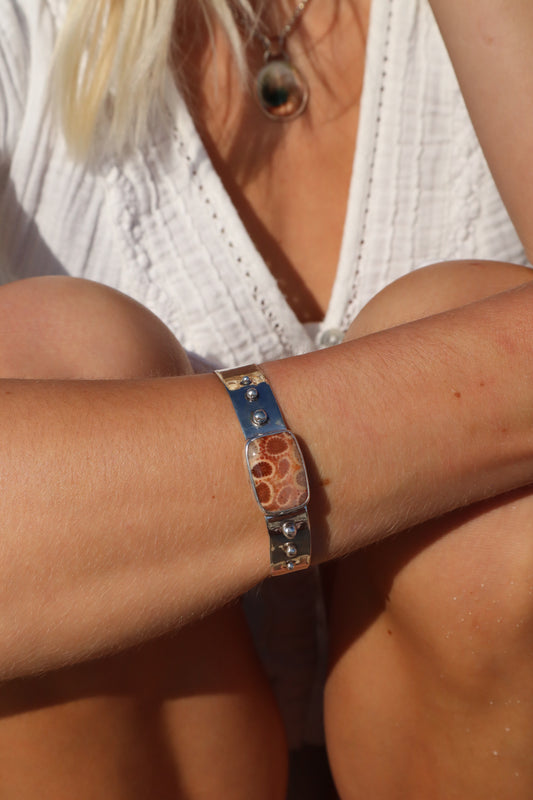 Fossilised Coral Cuff
