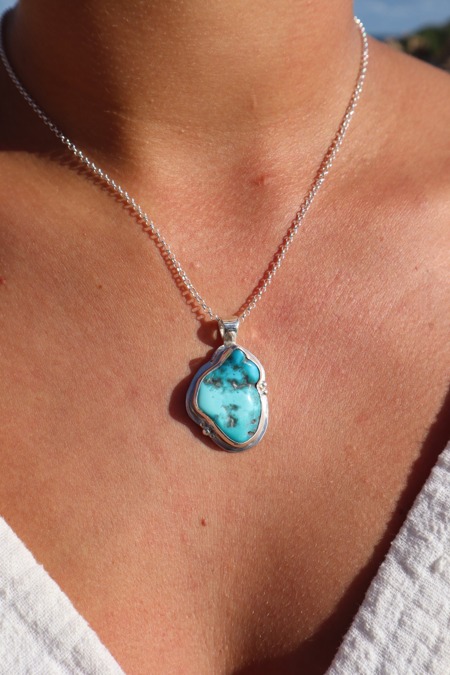 Turquoise Frame Pendant