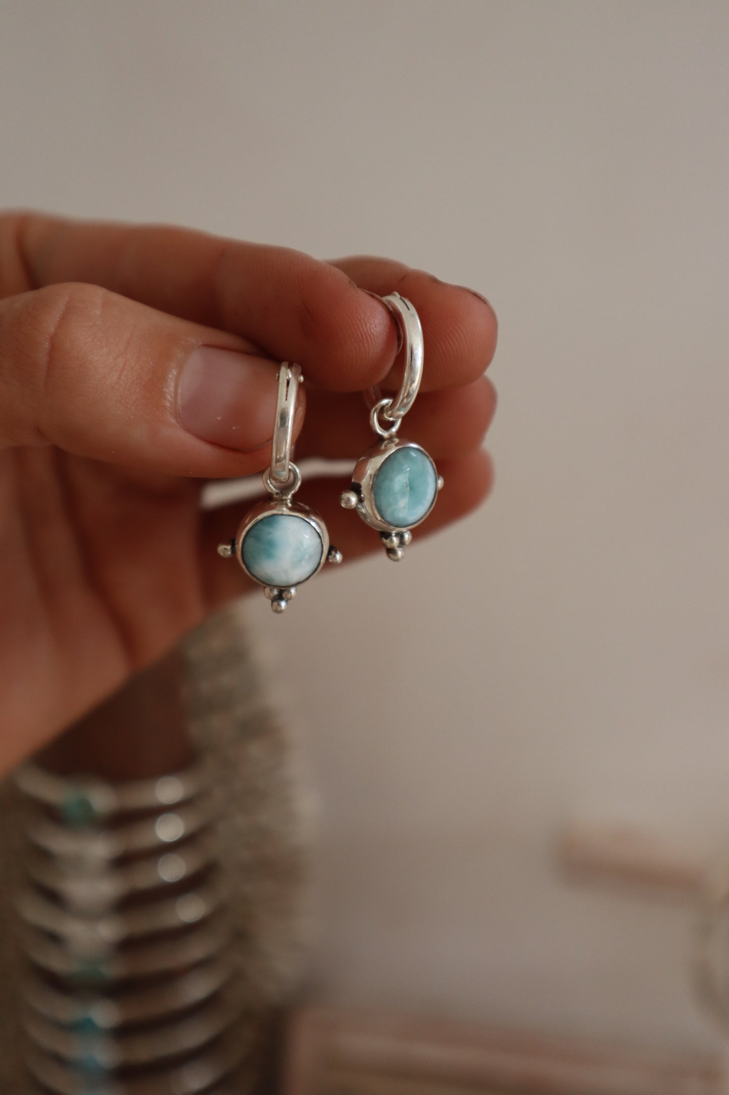 Larimar Hoops