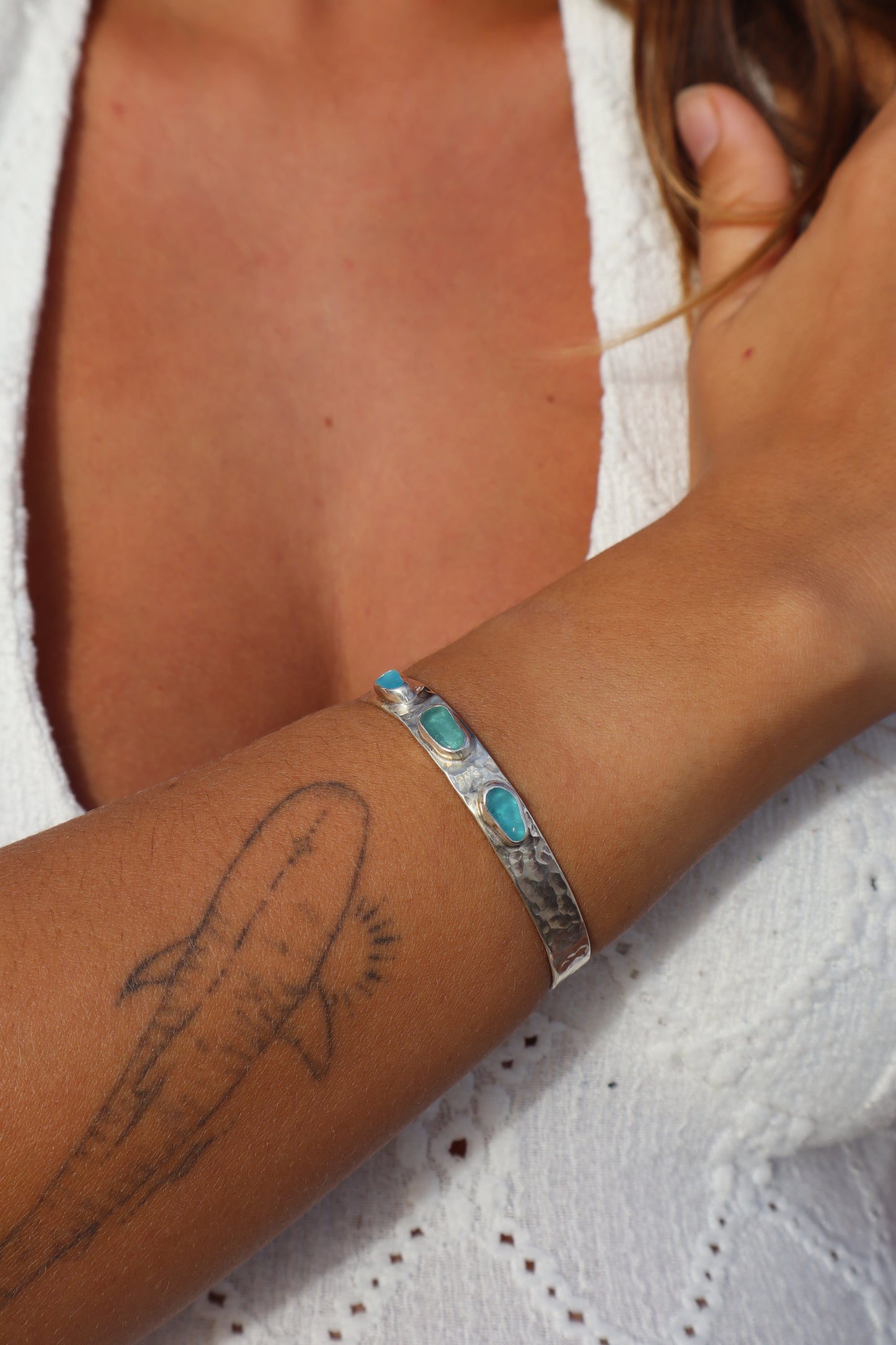 Triple Seaglass Marella Cuff