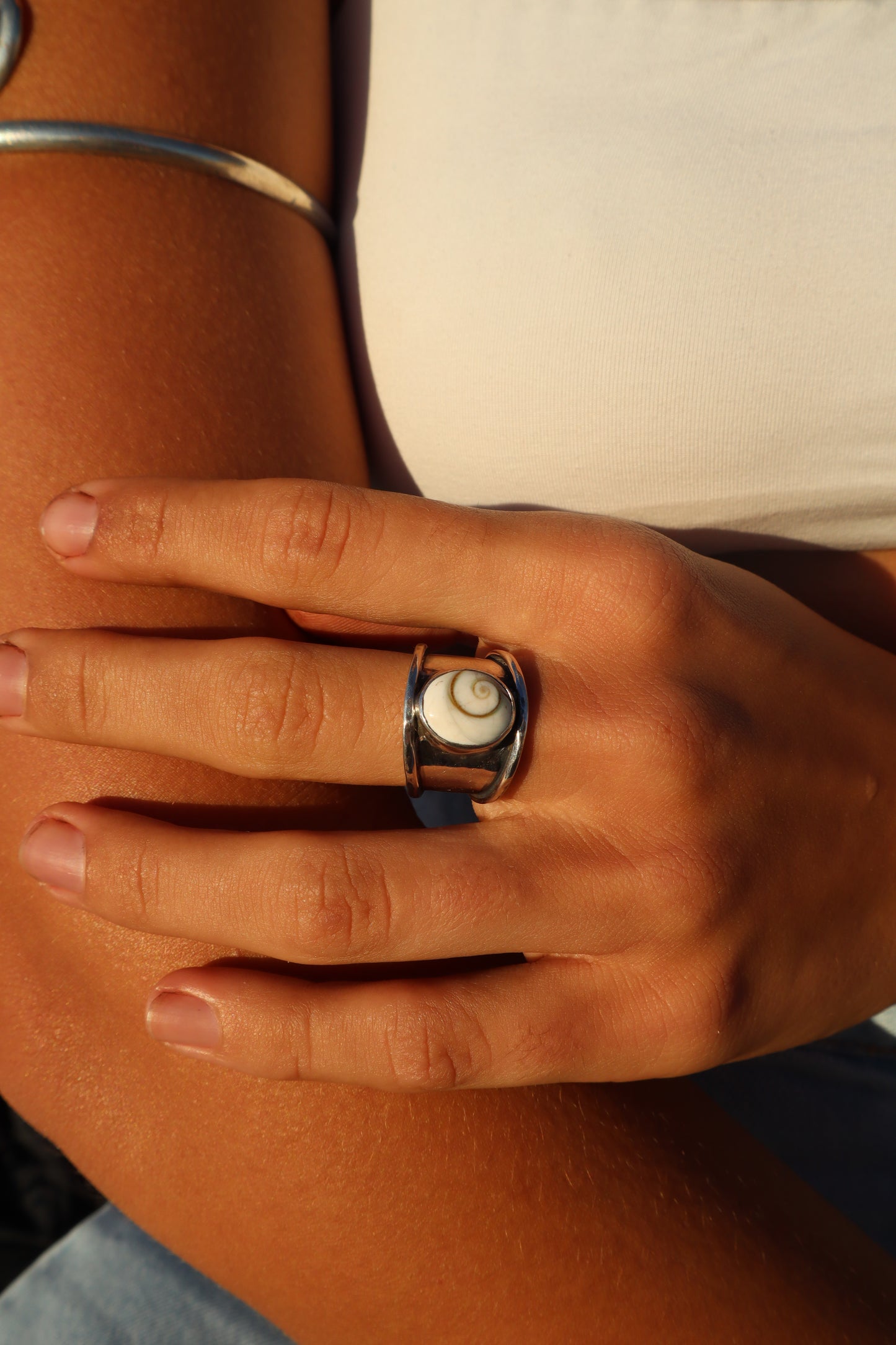 Chunky Operculum Ring SIZE N - 6 3/4