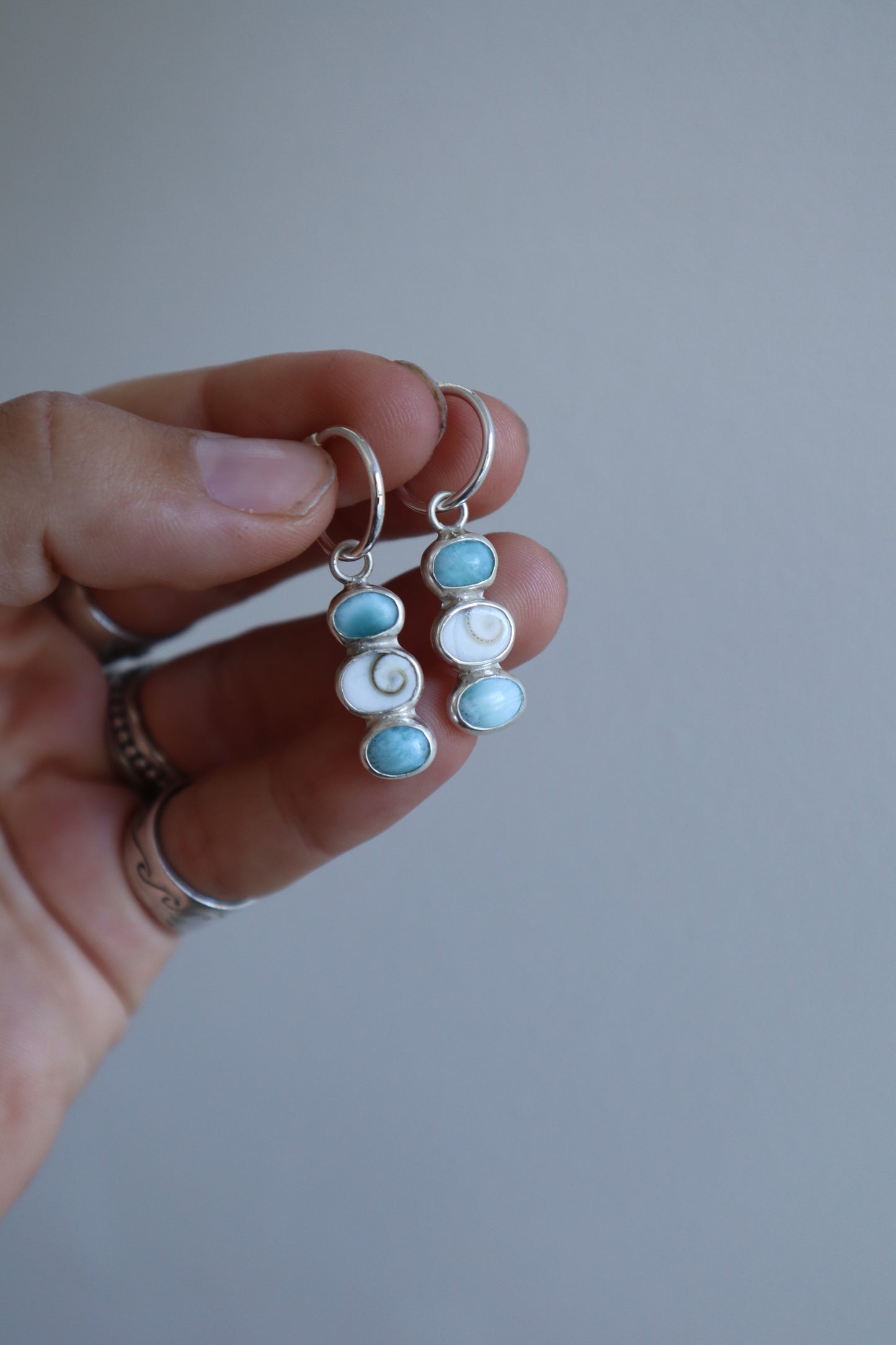 Sea Charm Hoops