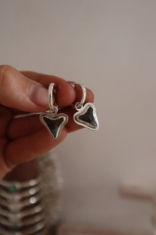 Shark Tooth Frame Earrings