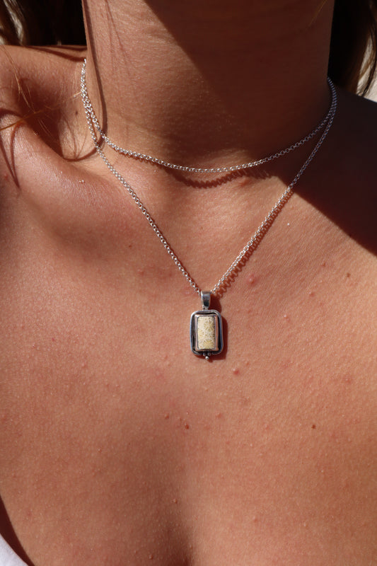 Fossilised Coral Pendant