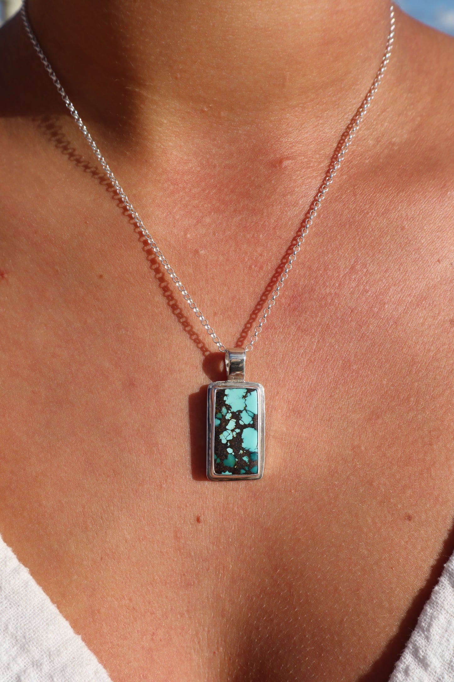 Turquoise Frame Pendant