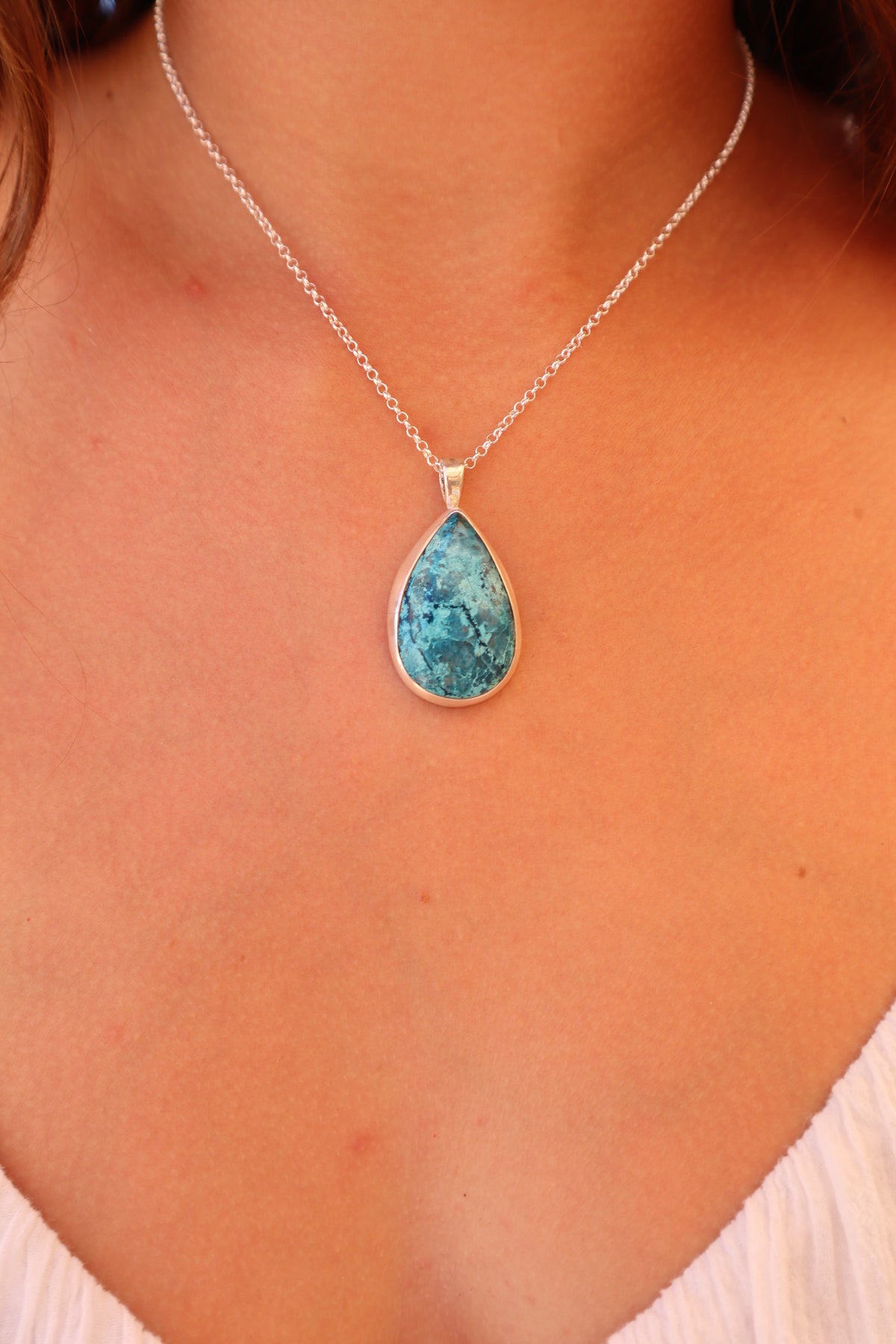 Shattuckite Mantaray Pendant