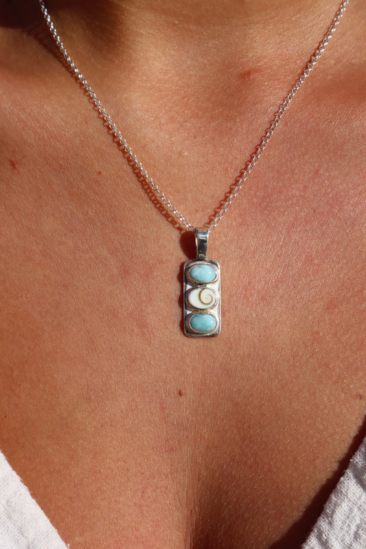 Larimar Sea Stack Pendant