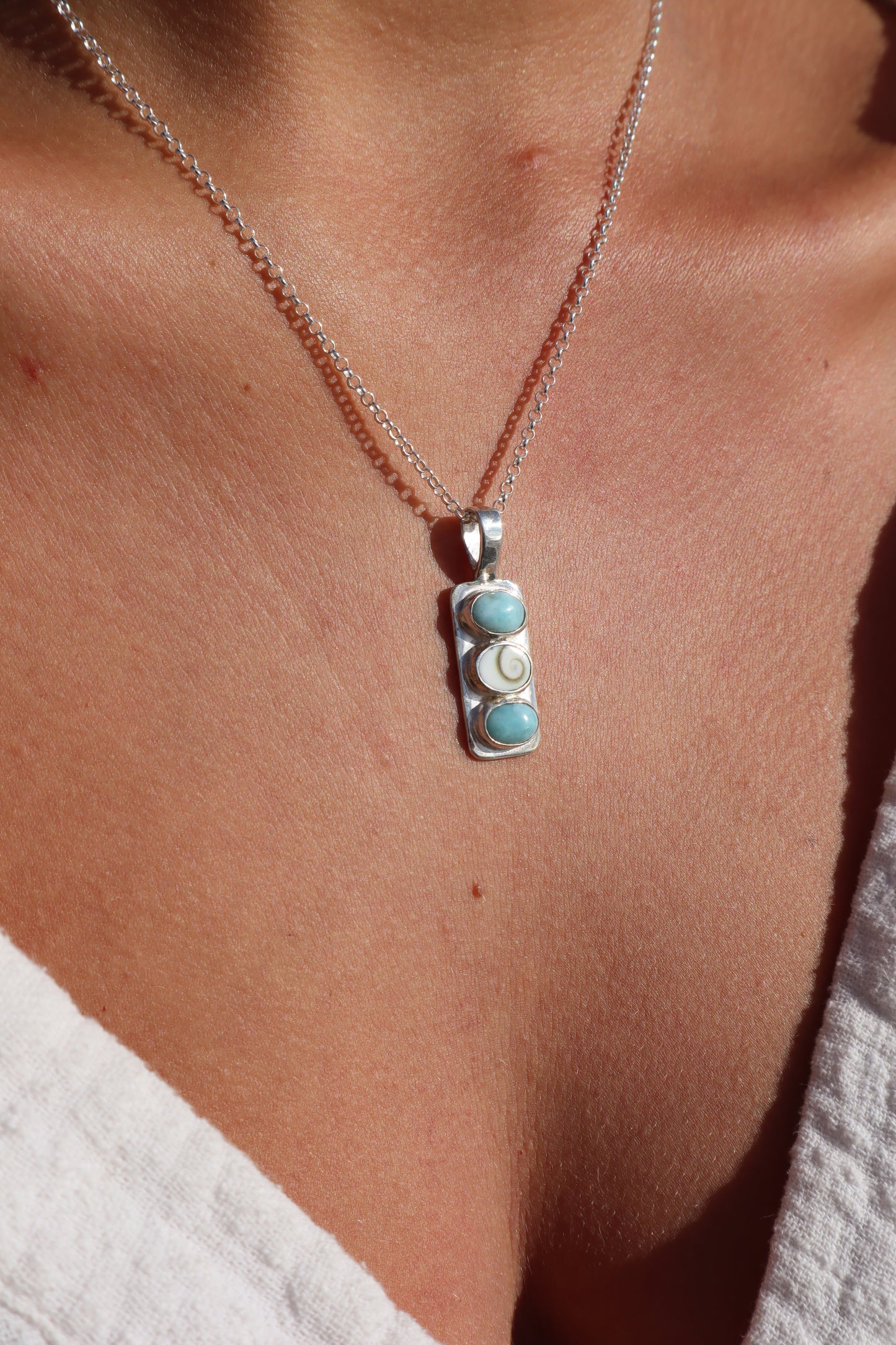 Larimar Sea Stack Pendant