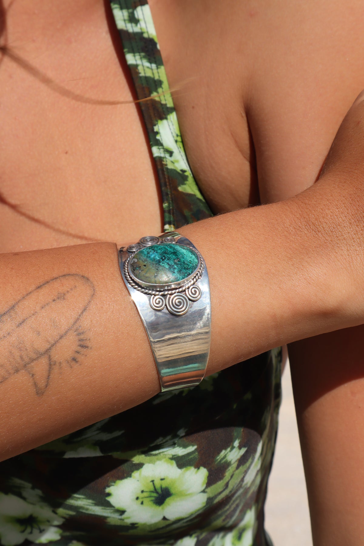 Spiral Turquoise Marella Cuff