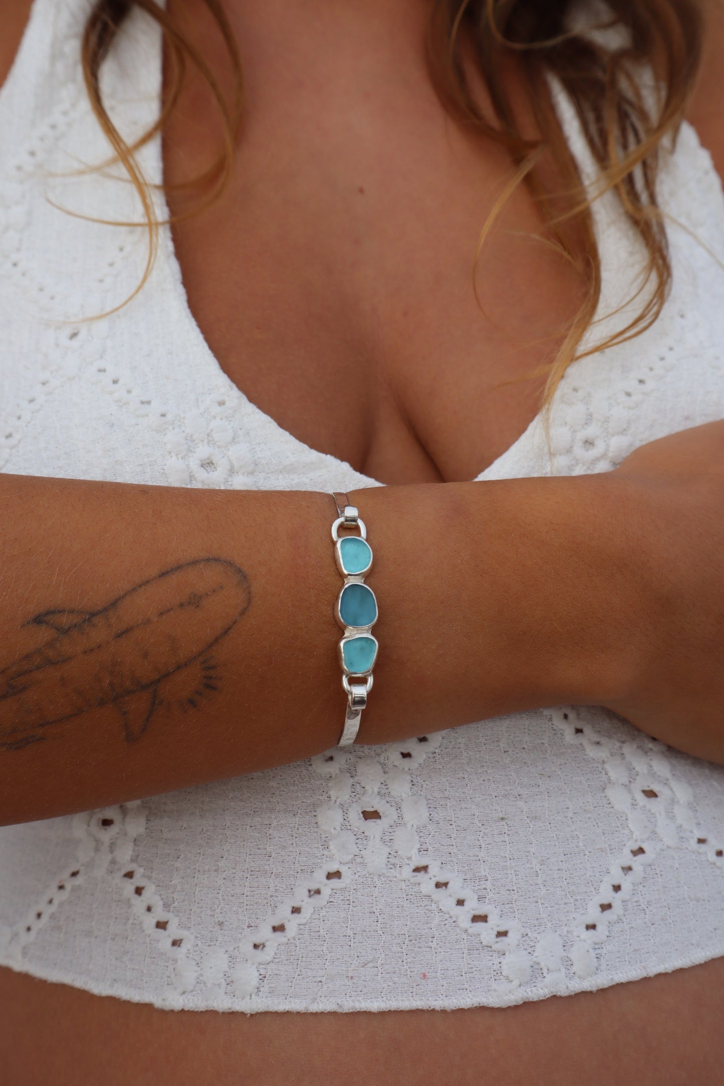 Seaglass Clasp Bracelet