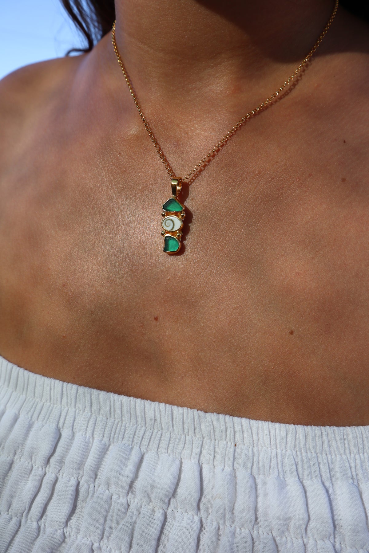 Seaglass Sea Charm Pendant